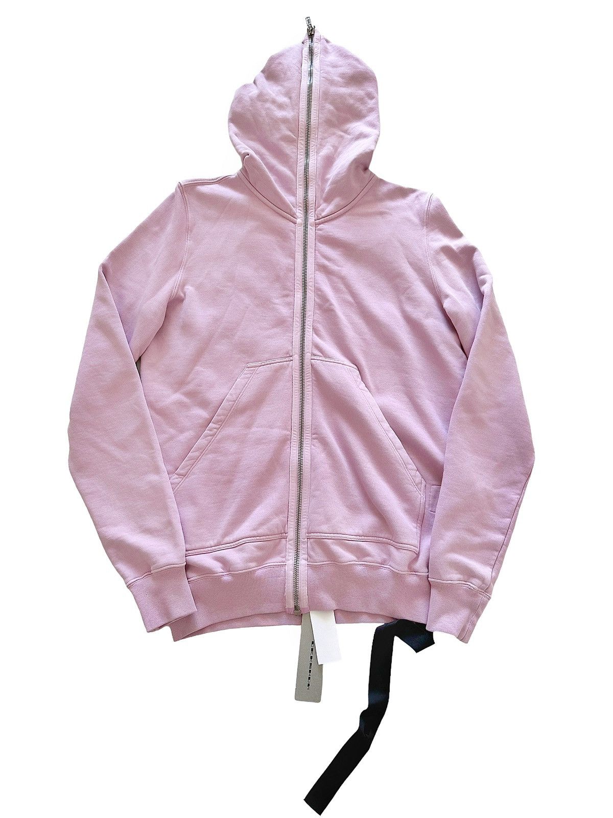 image of Rick Owens x Rick Owens Drkshdw “Dirty Pink” Gimp Full Zip Hoodie, Men's (Size XL)