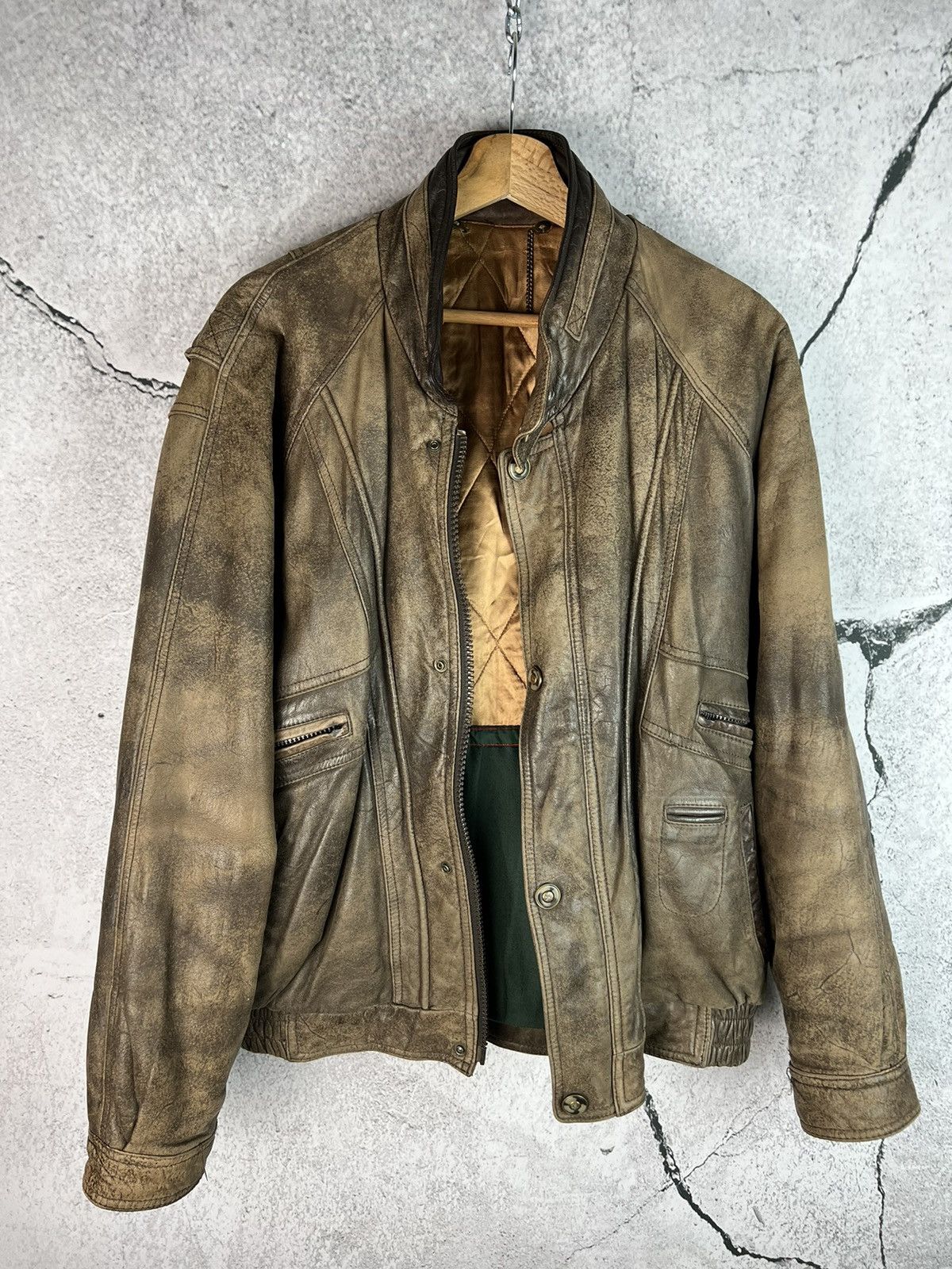 Vintage Vintage Avant Garde boxy leather jacket Size US M / EU 48-50 / 2 - 3 Thumbnail