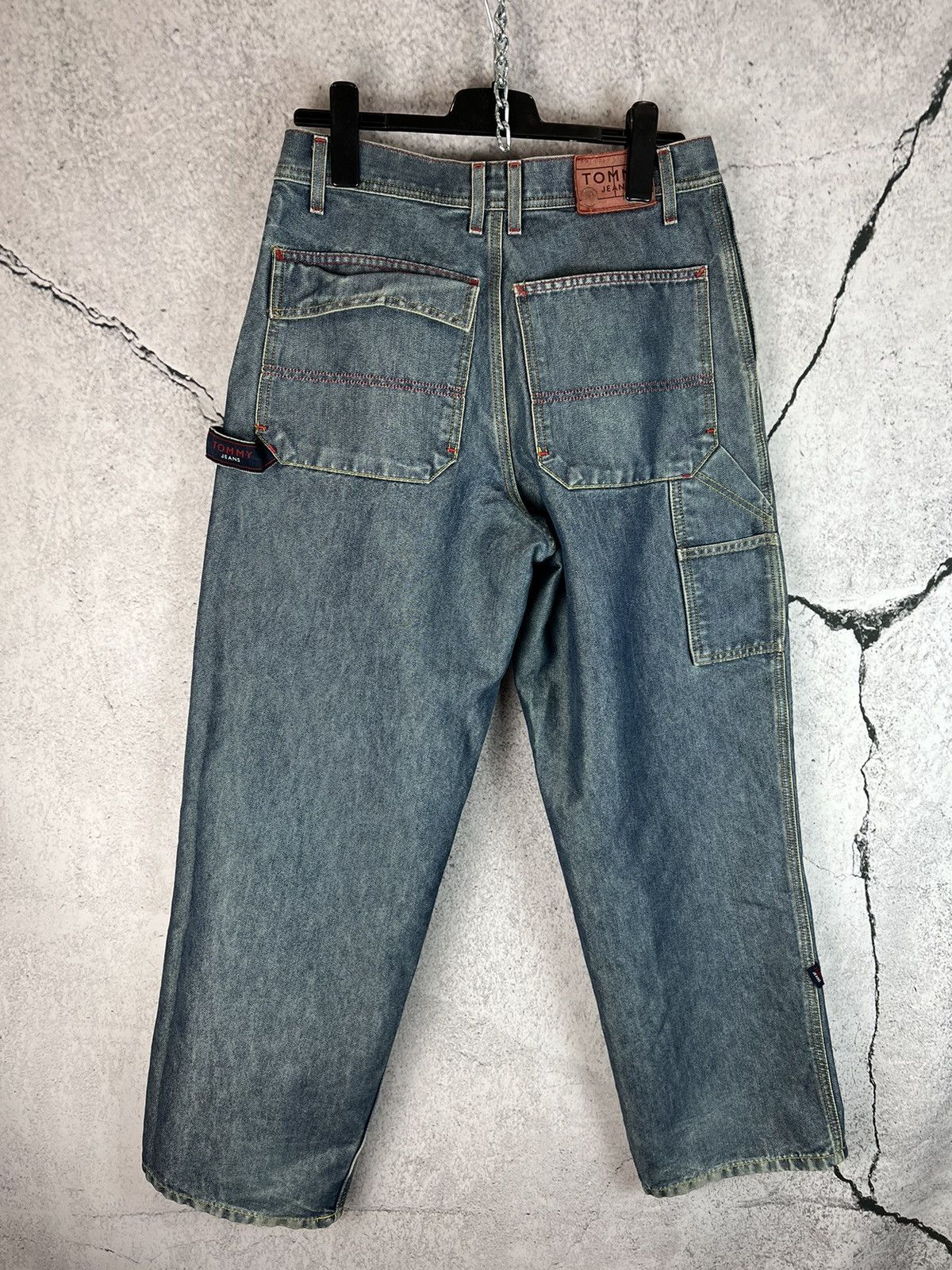 Tommy Hilfiger Vintage Tommy Jeans baggy Cargo denim pants Size US 34 / EU 50 - 1 Thumbnail