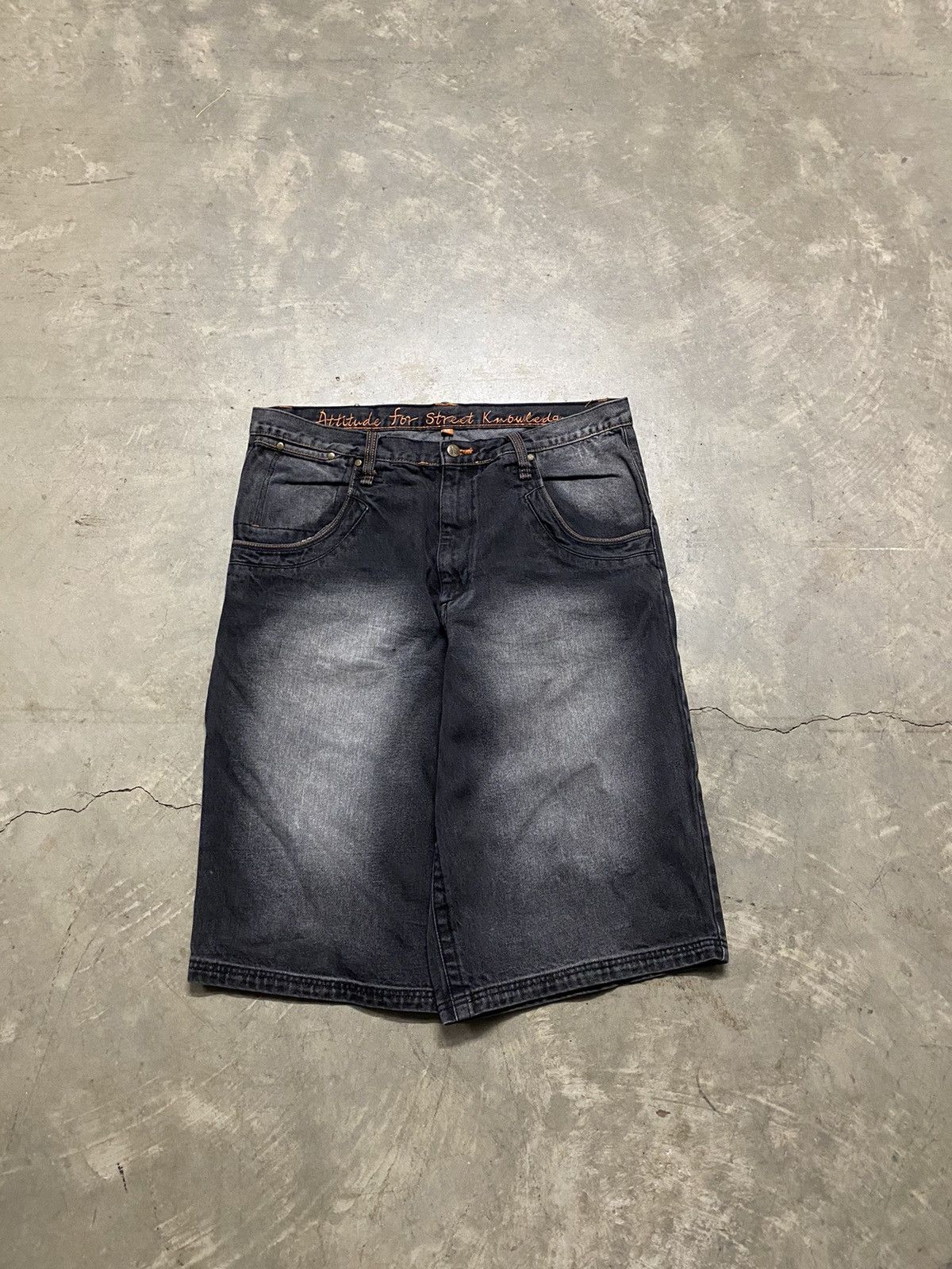 Vintage Vintage Y2K Baggy Wide Leg Shorts Size US 38 / EU 54 - 2 Thumbnail