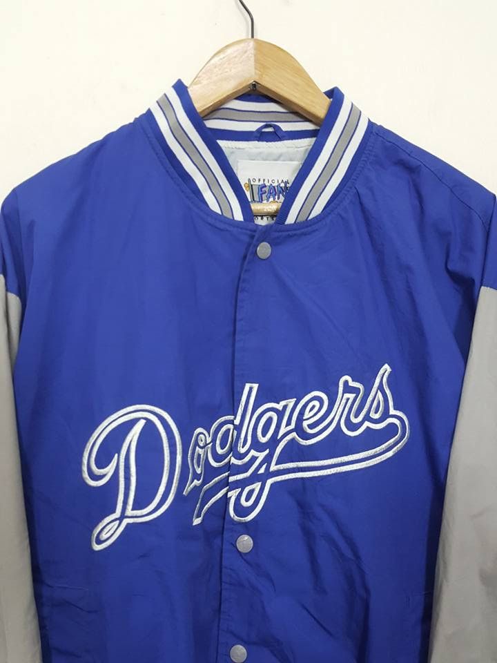 MLB LOS ANGELES DODGERS Official Fan Sportswear Snap Jacket Size US L / EU 52-54 / 3 - 4 Thumbnail