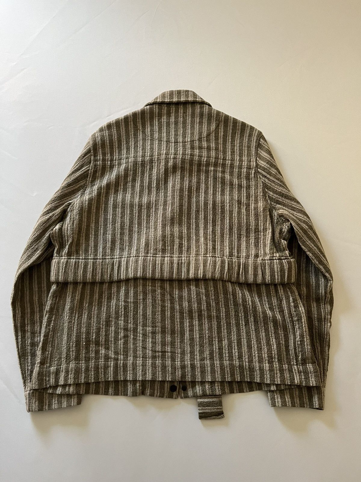 AW16 sample wool stripe work jacket