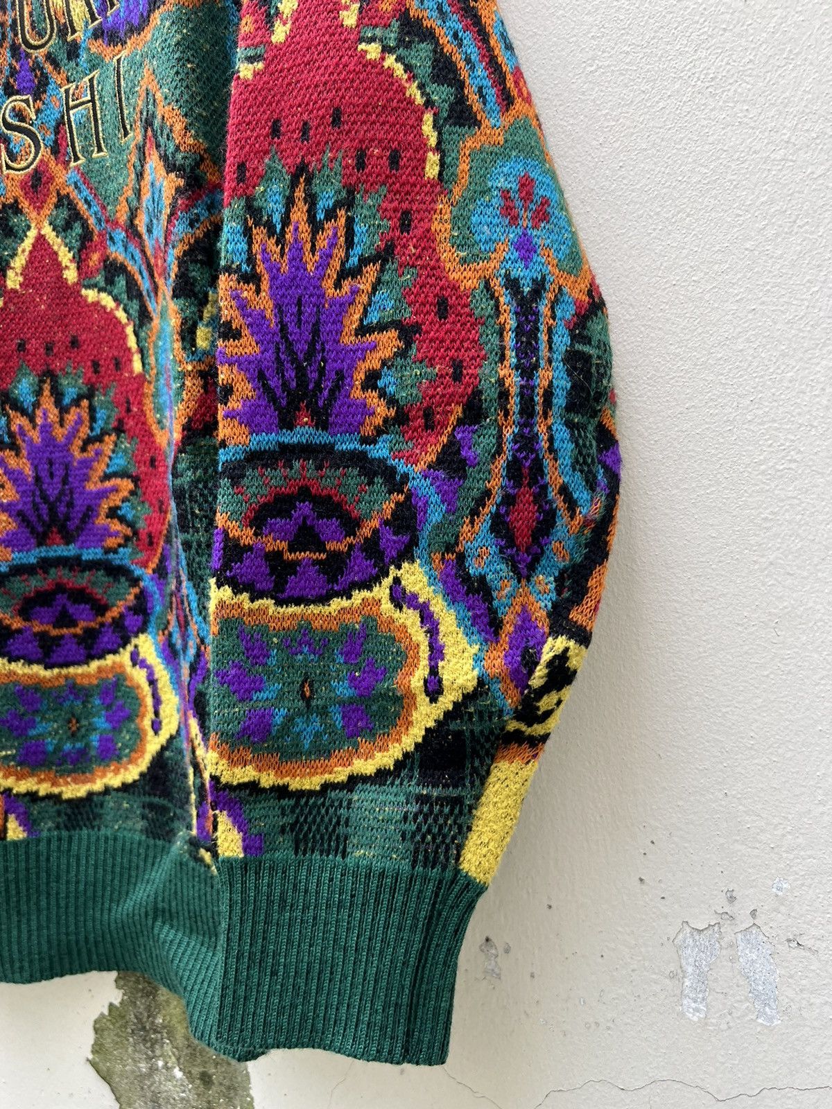 Vintage × Yoshiyuki Konishi Vintage Yoshiyuki Konishi Japan Psychedelic Wool Knitwear Size US L / EU 52-54 / 3 - 5 Thumbnail