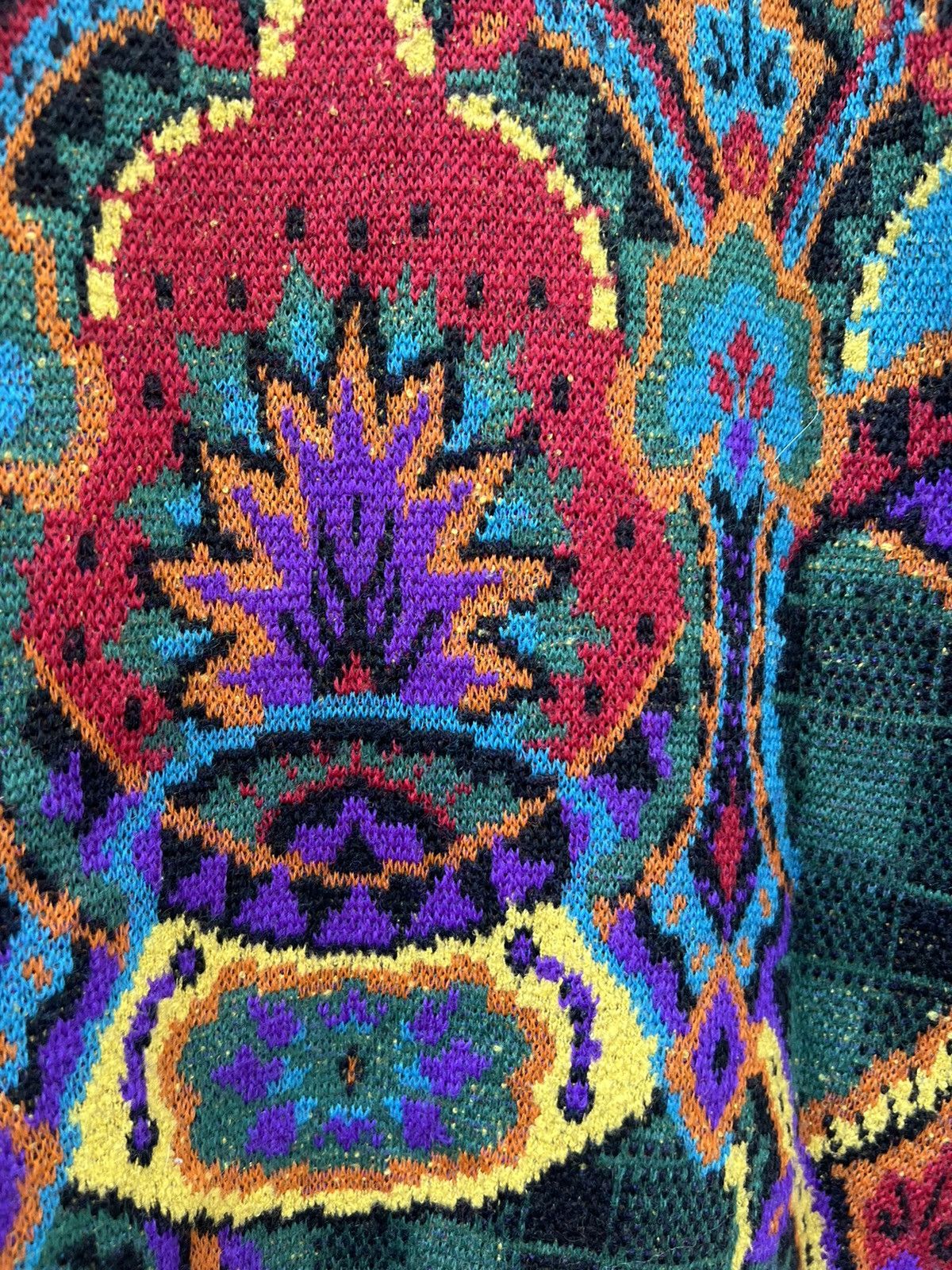 Vintage × Yoshiyuki Konishi Vintage Yoshiyuki Konishi Japan Psychedelic Wool Knitwear Size US L / EU 52-54 / 3 - 13 Thumbnail