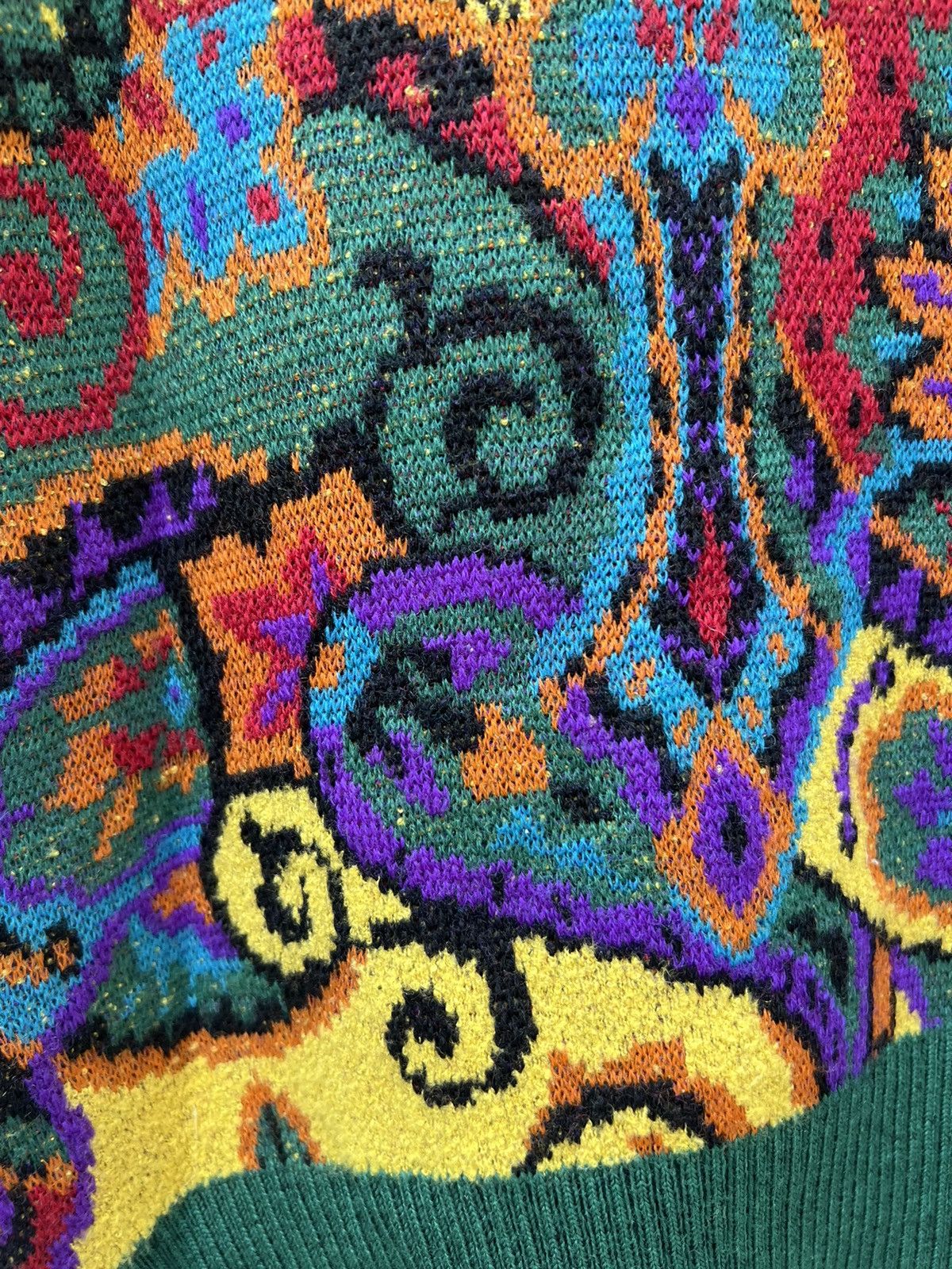 Vintage × Yoshiyuki Konishi Vintage Yoshiyuki Konishi Japan Psychedelic Wool Knitwear Size US L / EU 52-54 / 3 - 14 Thumbnail