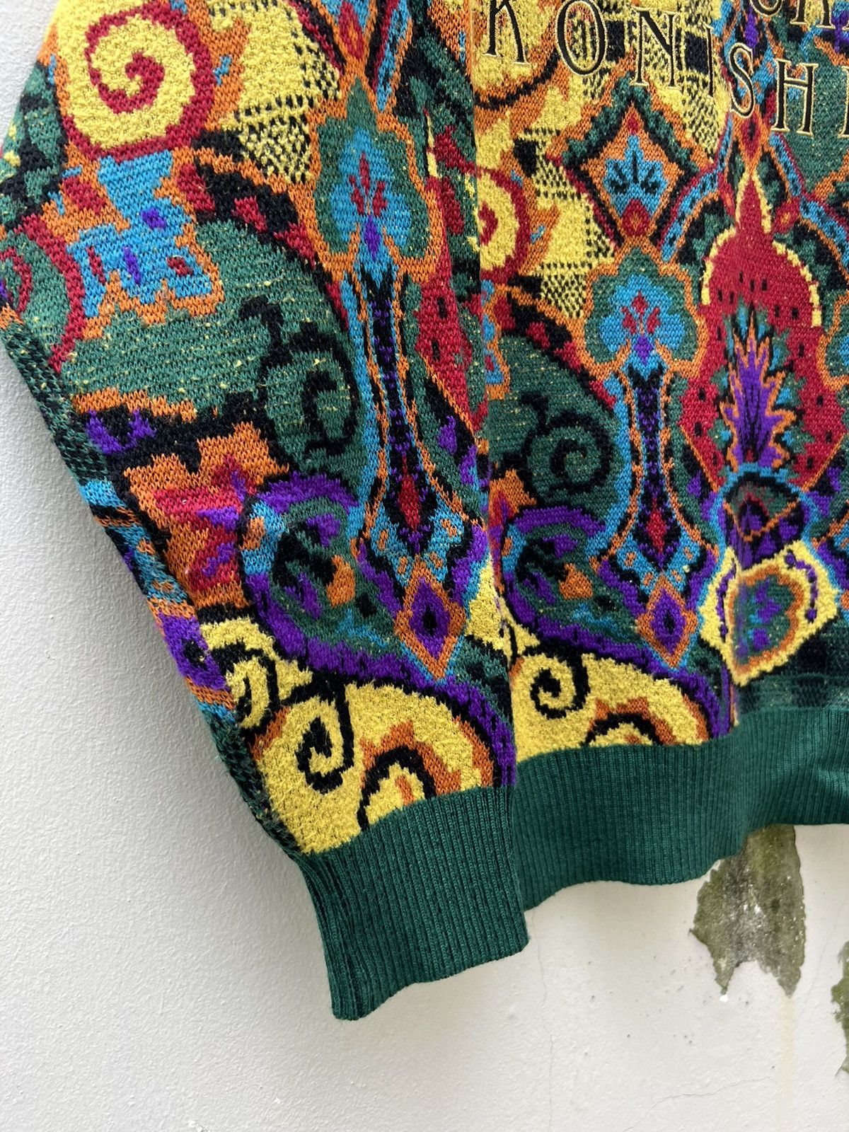 Vintage × Yoshiyuki Konishi Vintage Yoshiyuki Konishi Japan Psychedelic Wool Knitwear Size US L / EU 52-54 / 3 - 7 Thumbnail