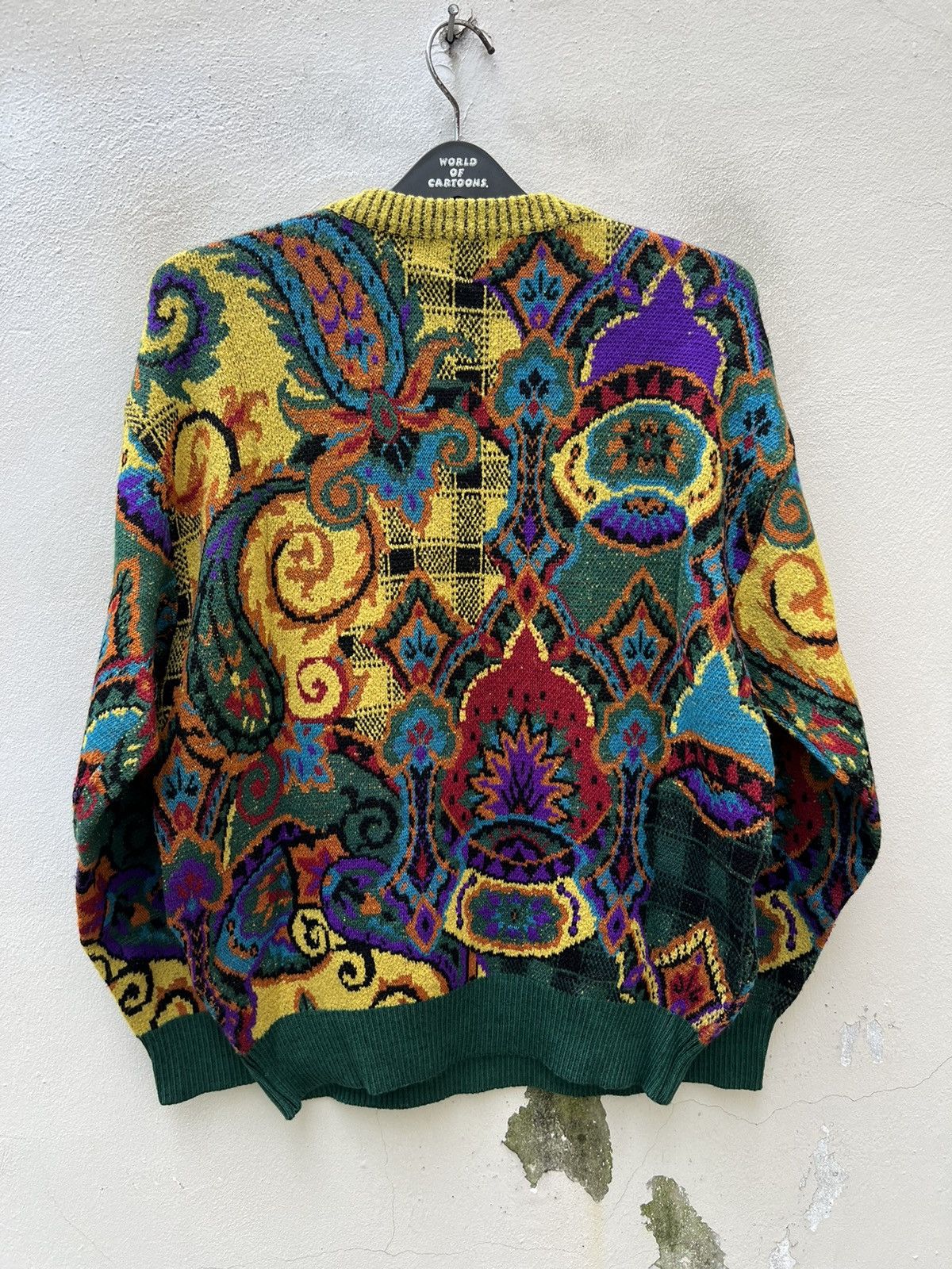 Vintage × Yoshiyuki Konishi Vintage Yoshiyuki Konishi Japan Psychedelic Wool Knitwear Size US L / EU 52-54 / 3 - 10 Thumbnail