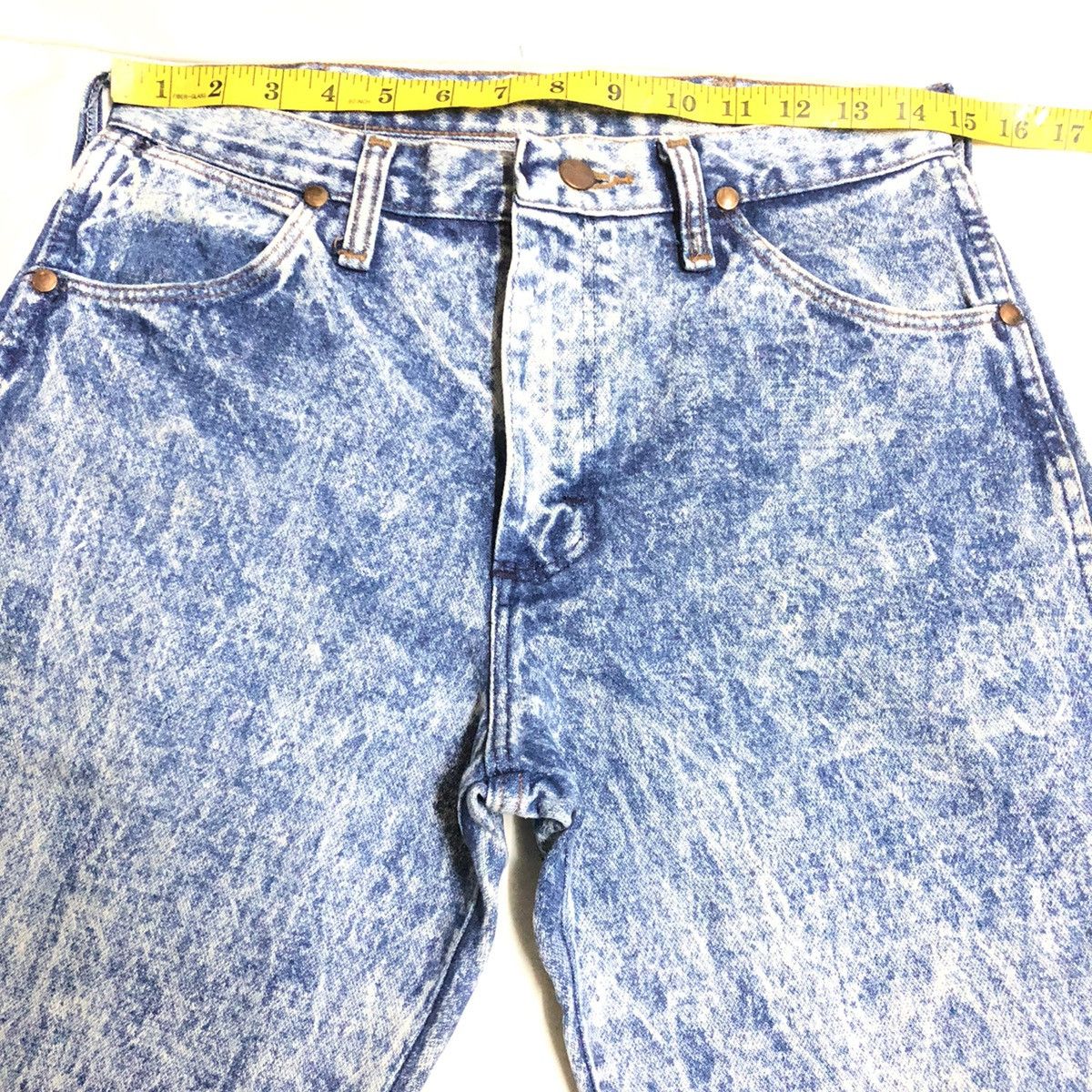 Vintage × Wrangler Vintage Wrangler Acid Wash Denim 80s Size US 29 - 4 Thumbnail