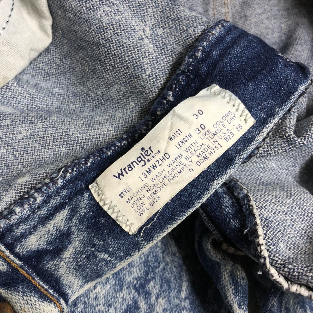 Vintage × Wrangler Vintage Wrangler Acid Wash Denim 80s Size US 29 - 2 Thumbnail