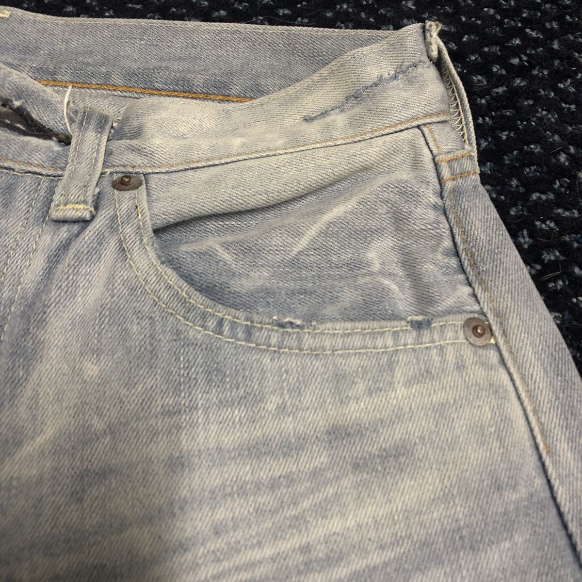 Levi's Levi’s LVC Selvedge Distressed Indigo Dye Lot 66501 Size US 28 / EU 44 - 6 Thumbnail