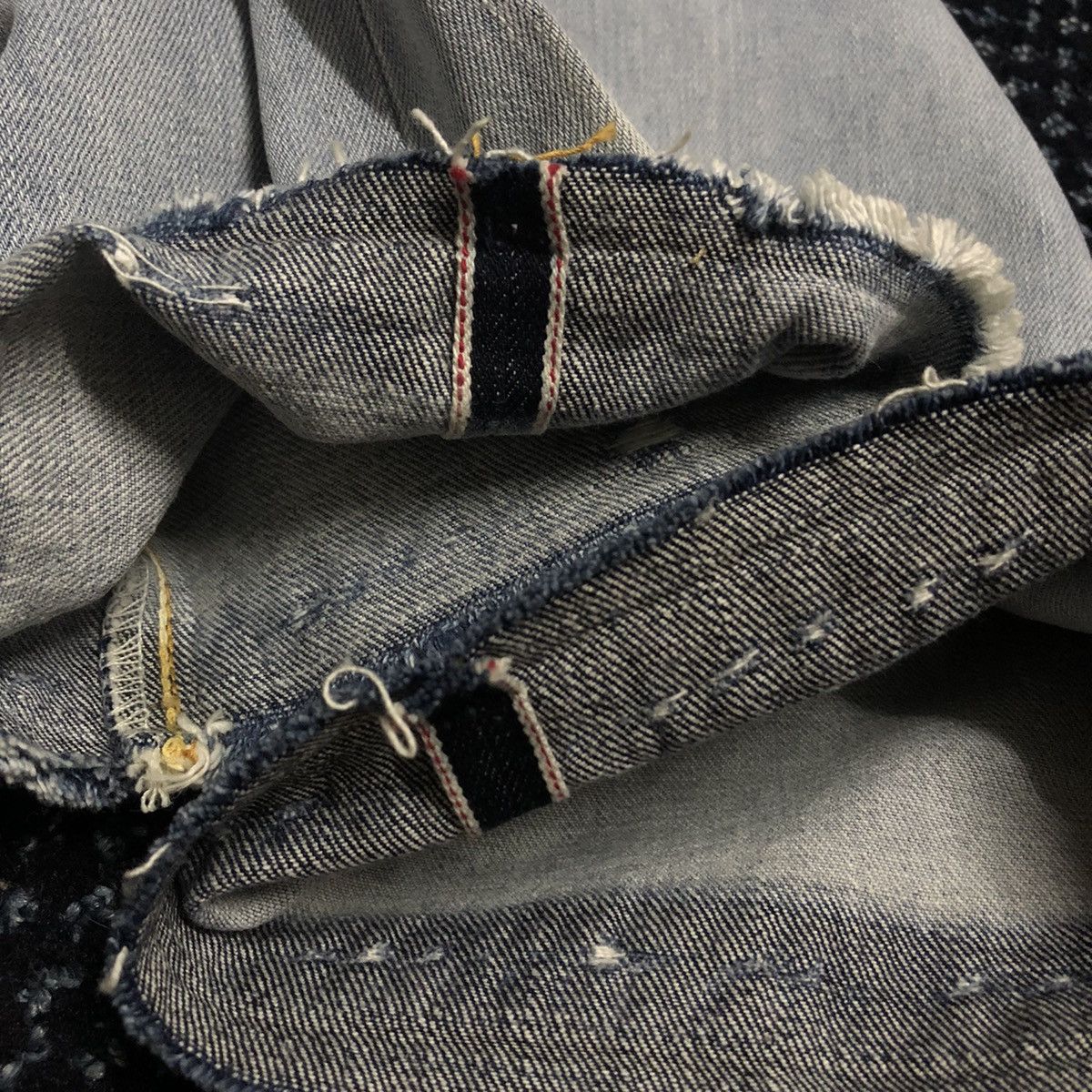 Levi's Levi’s LVC Selvedge Distressed Indigo Dye Lot 66501 Size US 28 / EU 44 - 18 Thumbnail