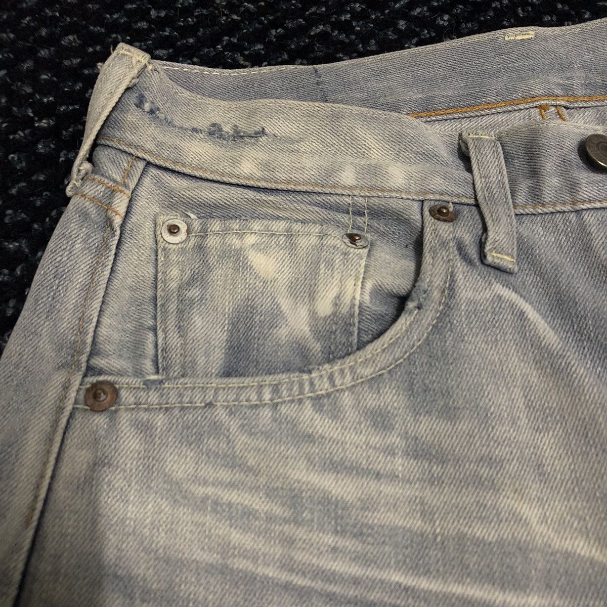 Levi's Levi’s LVC Selvedge Distressed Indigo Dye Lot 66501 Size US 28 / EU 44 - 7 Thumbnail