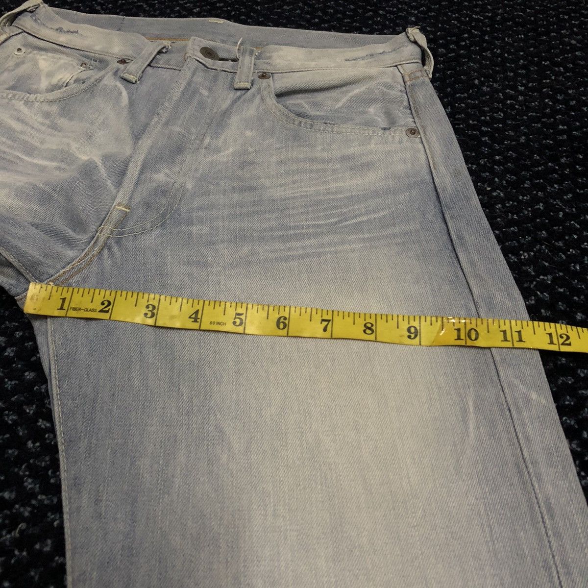Levi's Levi’s LVC Selvedge Distressed Indigo Dye Lot 66501 Size US 28 / EU 44 - 9 Thumbnail