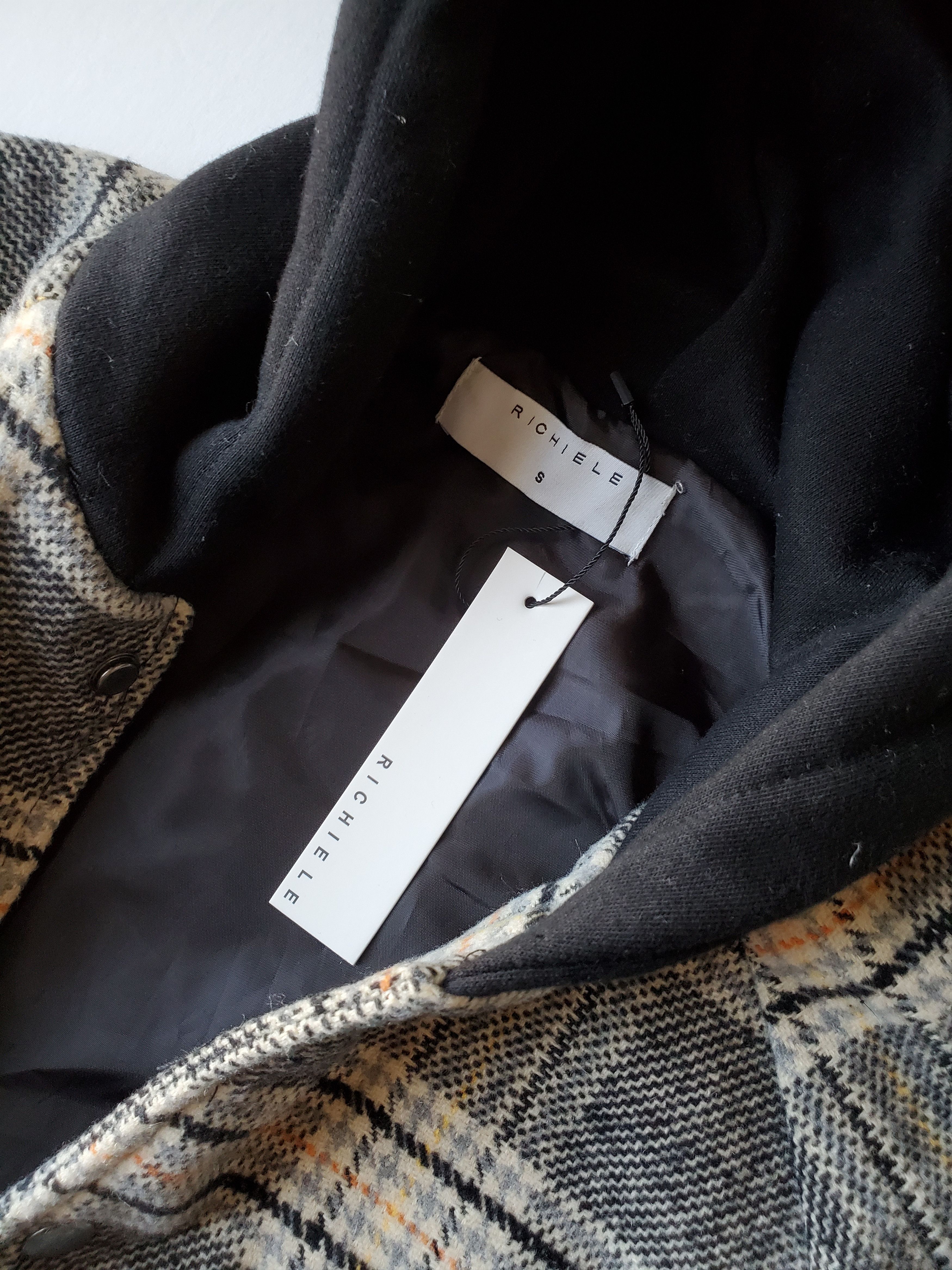 Richie Le Collection NWT Richie Le Hooded Flannel Jacket Sz Small Size US S / EU 44-46 / 1 - 2 Thumbnail