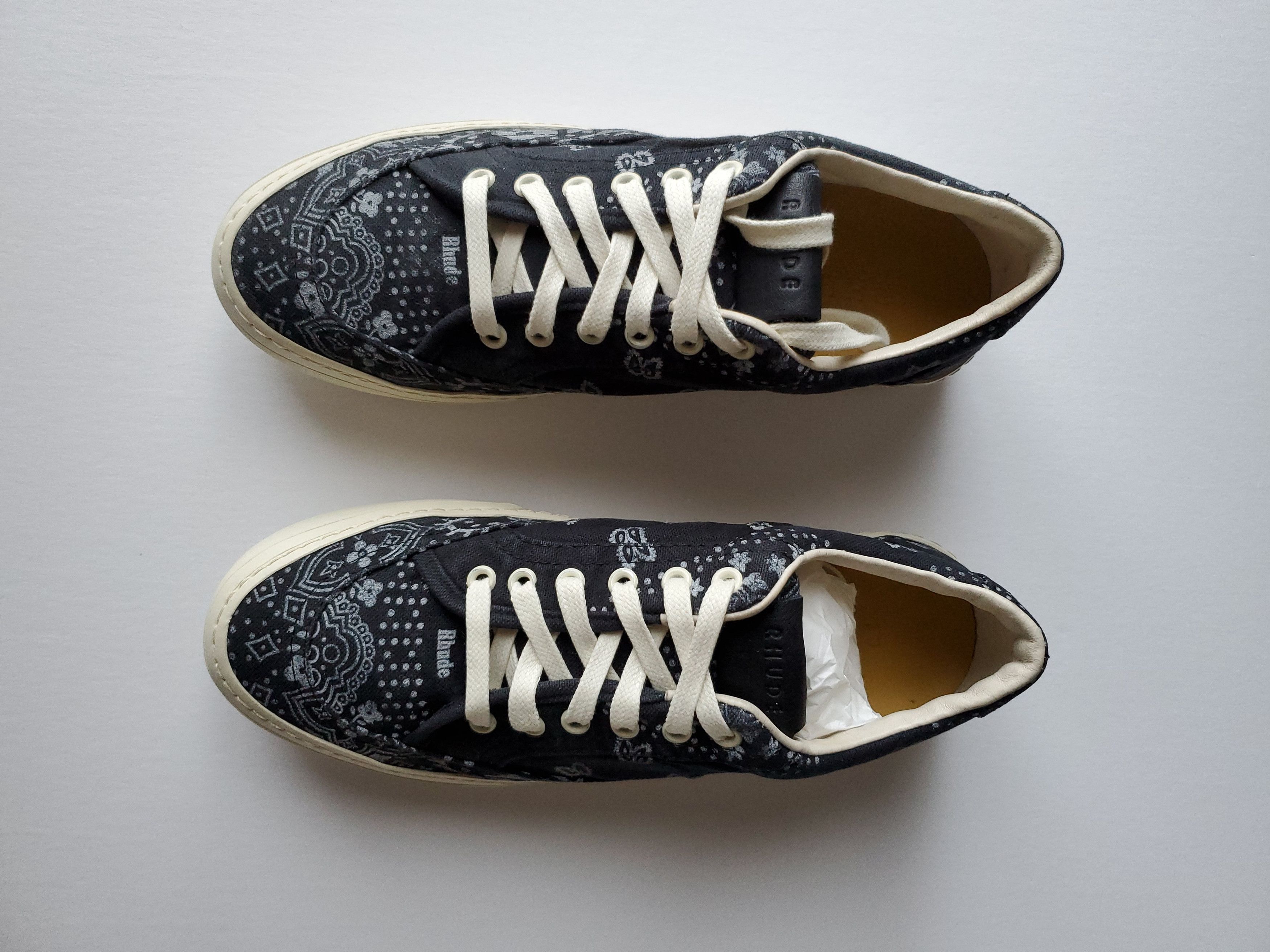 Rhude NEW Rhude Bandana V2 Sz 9 Paisley Black Size US 9 / EU 42 - 4 Thumbnail