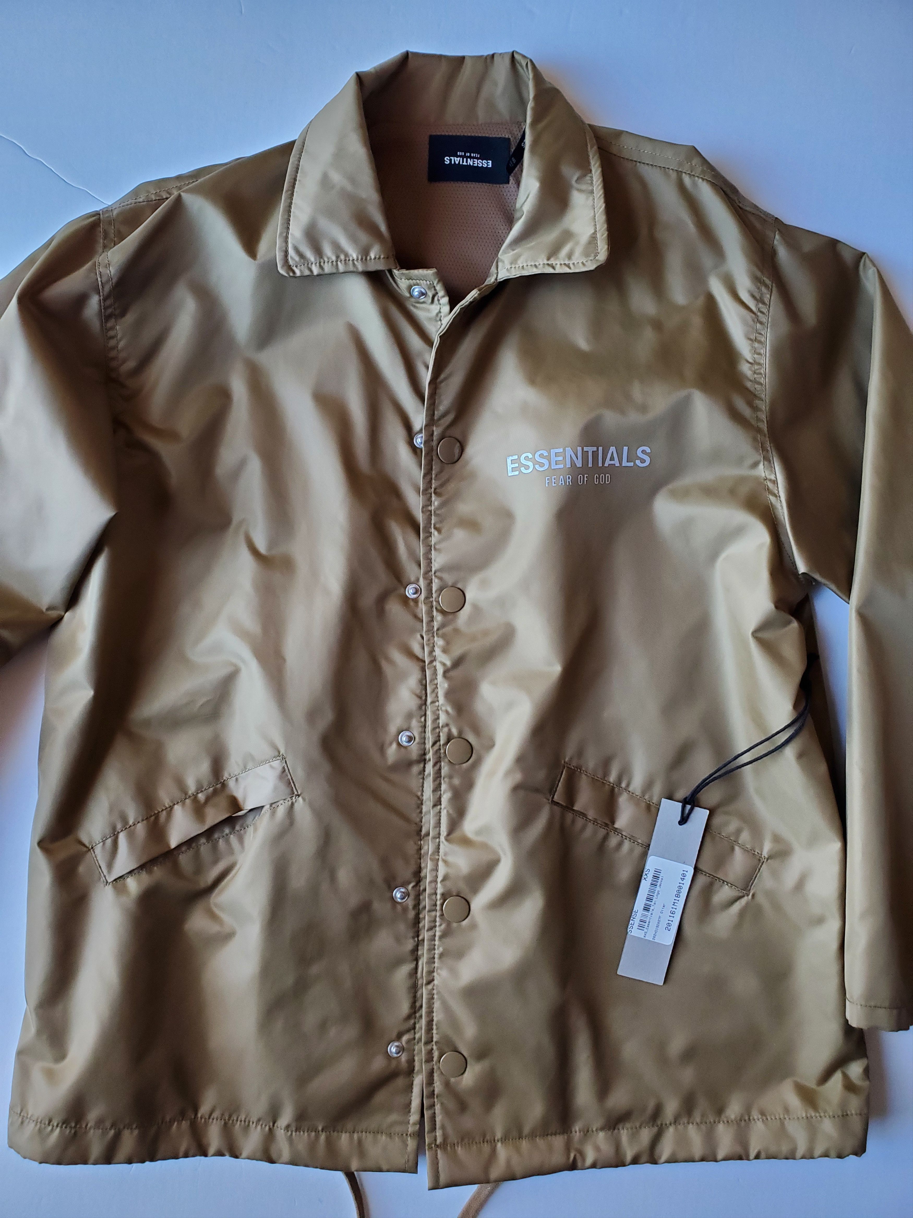 Essentials × FOG × Fear of God NEW FOG Essentials Coach Jacket Tan Otter XXS Fear of God Size US XXS / EU 40 - 2 Thumbnail
