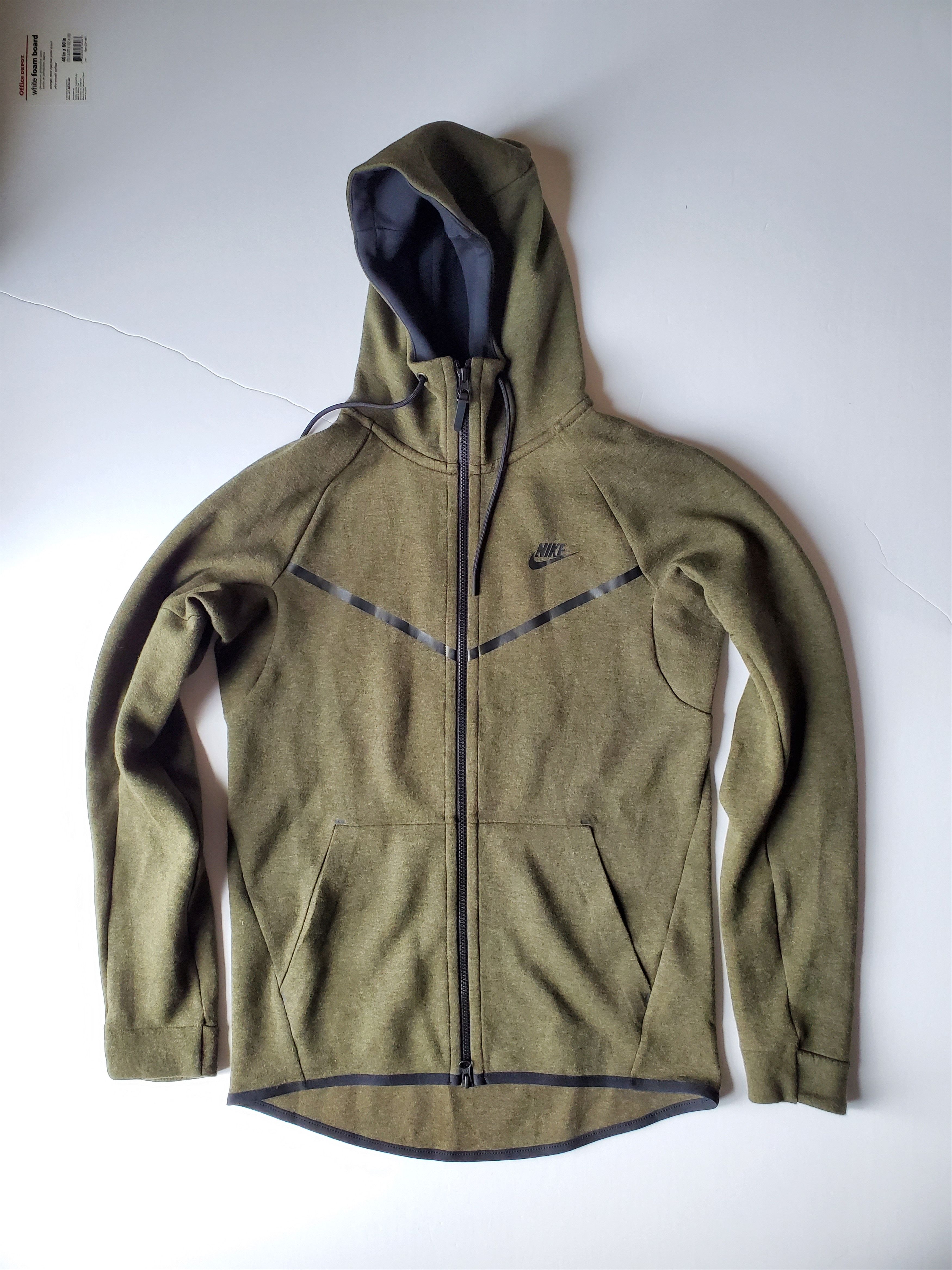 Nike Nike Tech Fleece Windrunner Olive Zip Up Hoodie Sz Small Size US S / EU 44-46 / 1 - 1 Thumbnail