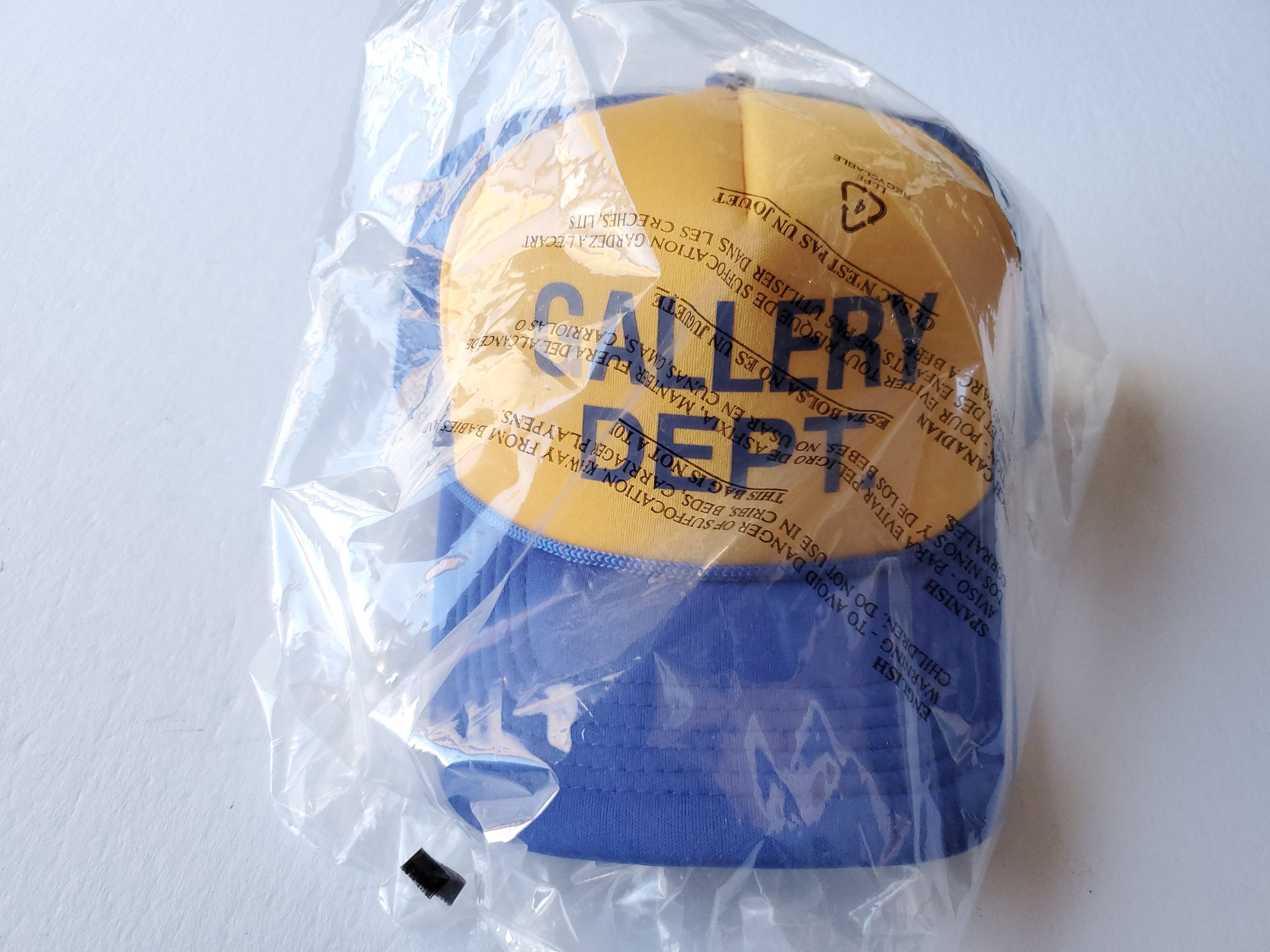 Gallery Dept. NEW Gallery Dept Logo Trucker Cap Hat Blue Yellow Size ONE SIZE - 2 Thumbnail