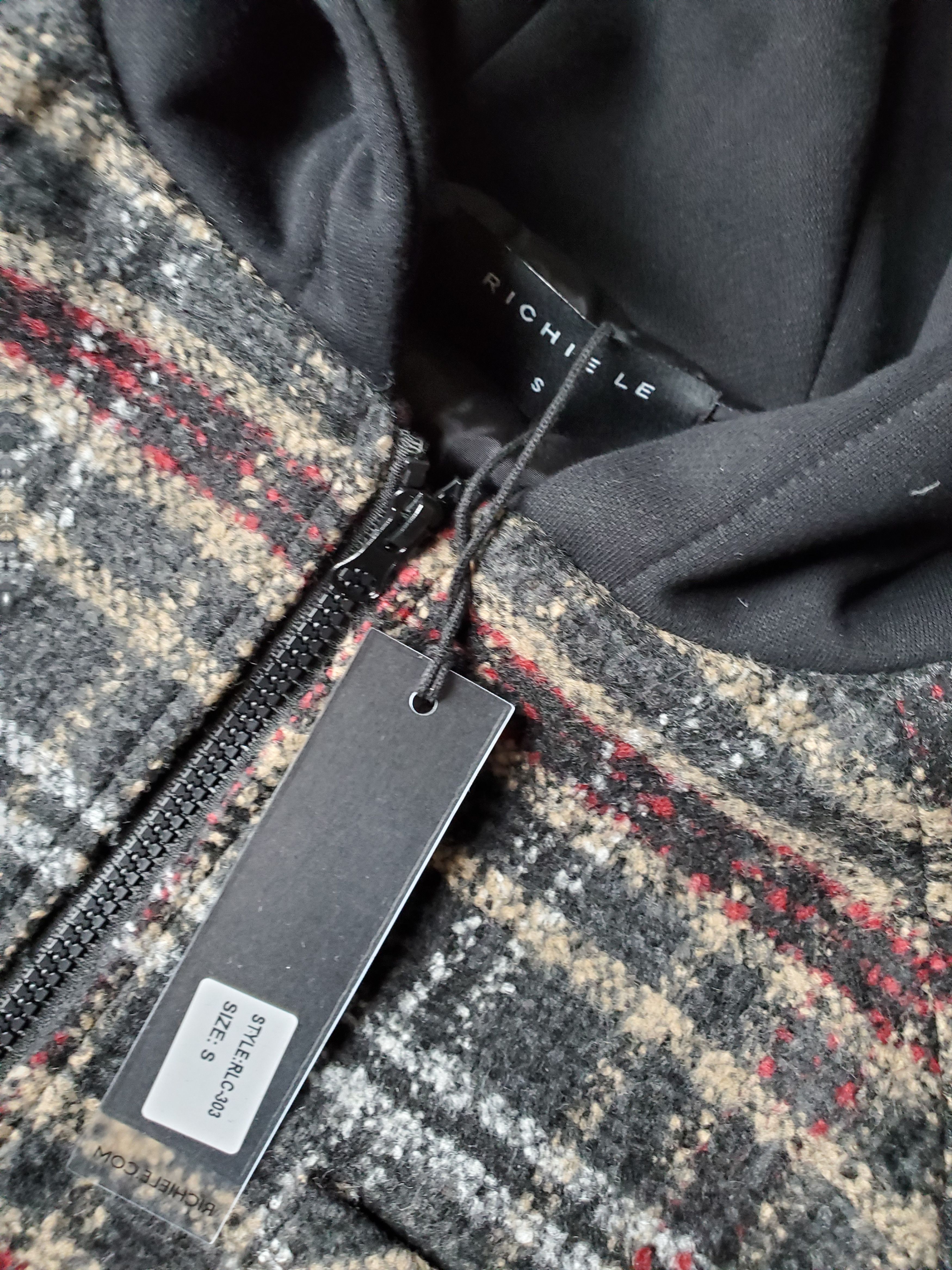 Richie Le Collection NEW Richie Le Hooded Flannel Zip Sz Small Size US S / EU 44-46 / 1 - 3 Thumbnail