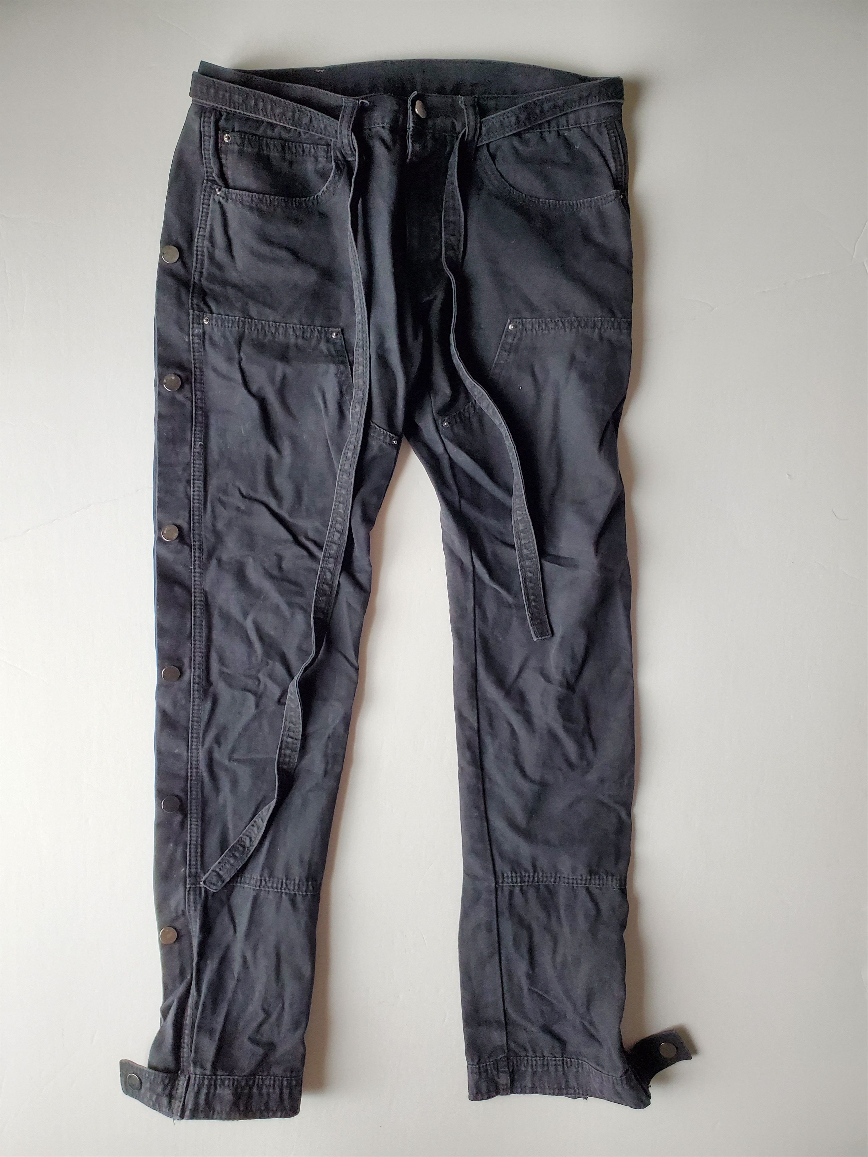 MNML MNML Snap Western Work Double Knee Pants - Black Sz 31 Size US 31 - 1 Thumbnail