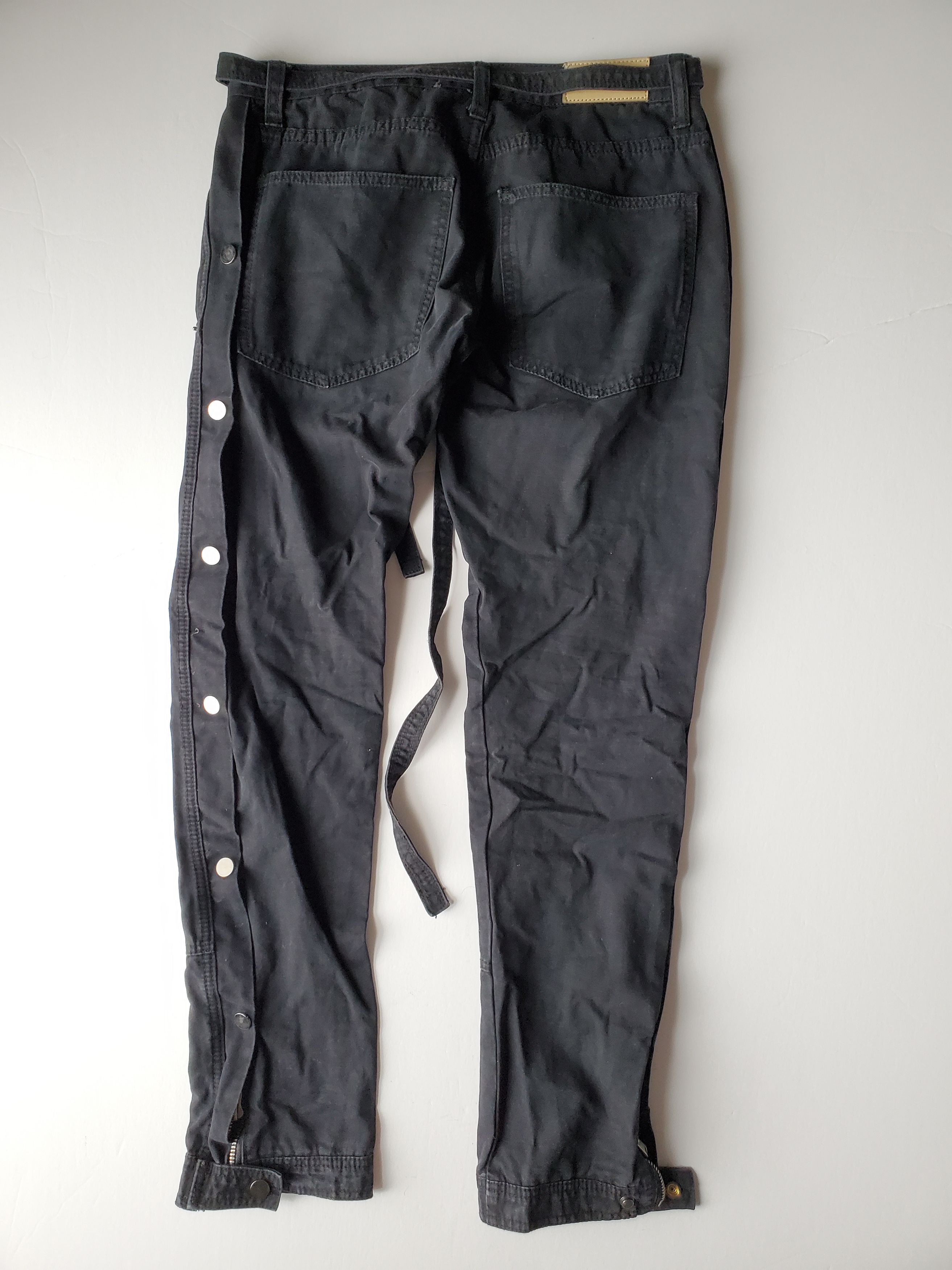 MNML MNML Snap Western Work Double Knee Pants - Black Sz 31 Size US 31 - 3 Thumbnail