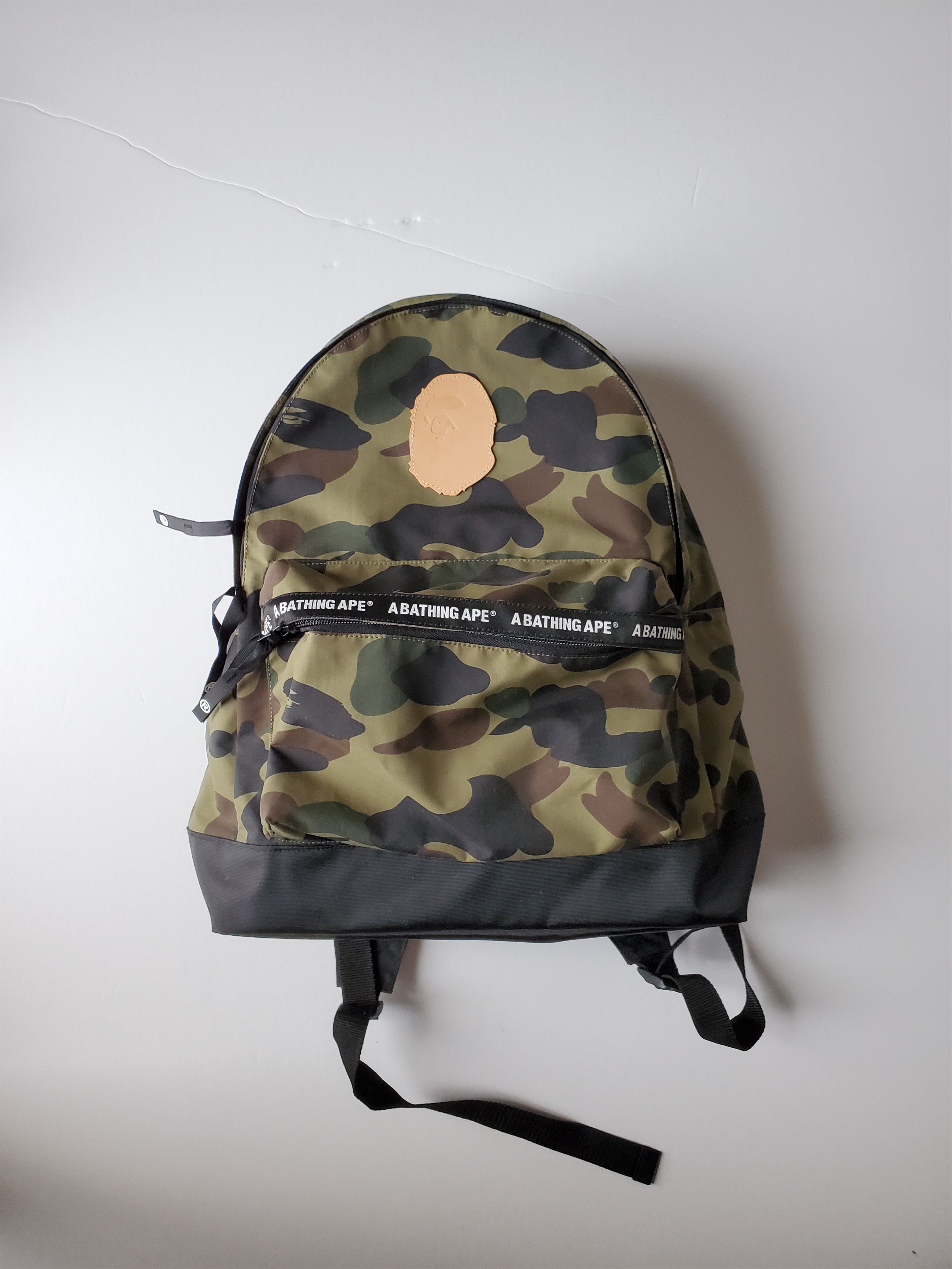 Pre-owned Bape 1st Camo Backpack In Green