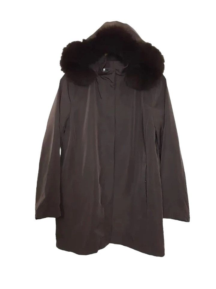 Aquascutum AQUASCUTUM Fur Hooded Jacket Size US L / EU 52-54 / 3 - 1 Thumbnail