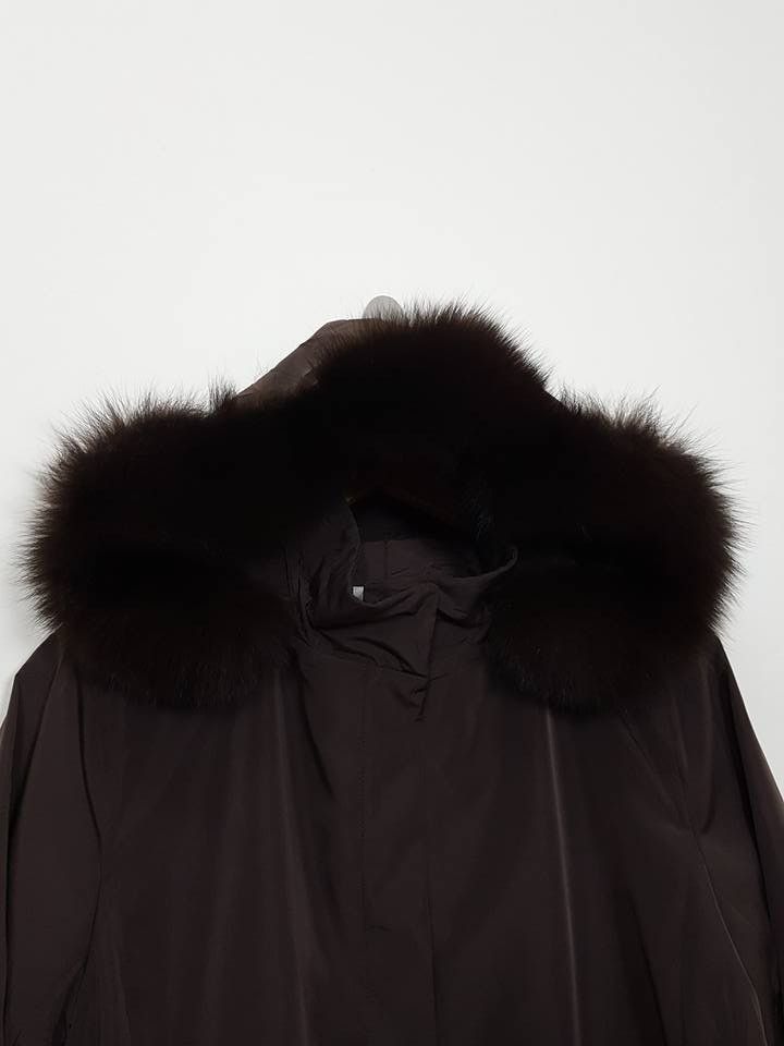 Aquascutum AQUASCUTUM Fur Hooded Jacket Size US L / EU 52-54 / 3 - 6 Thumbnail