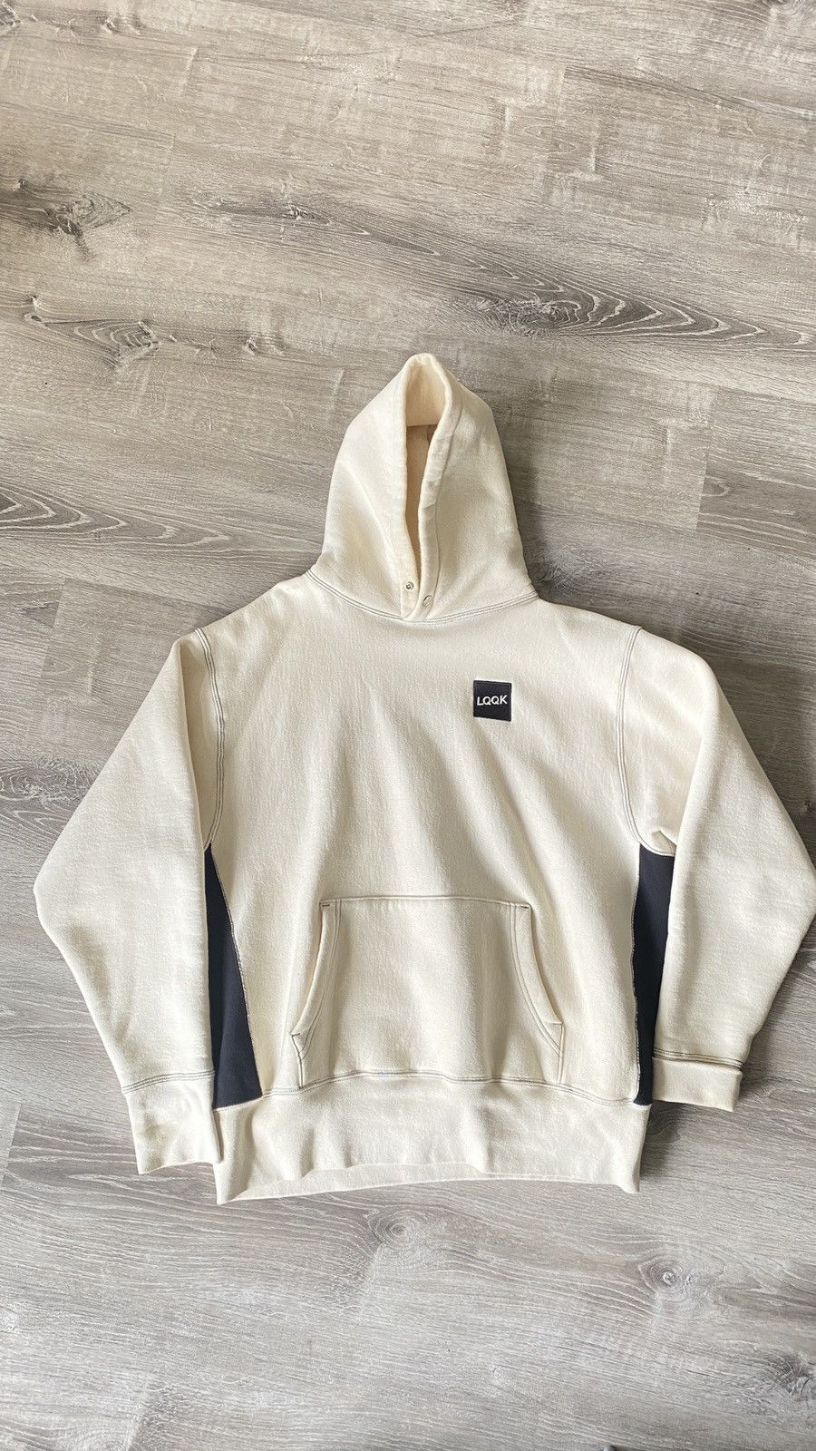 新品 LQQK STUDIO SIGNATURE SNAP HOODIE 白 | camillevieraservices.com