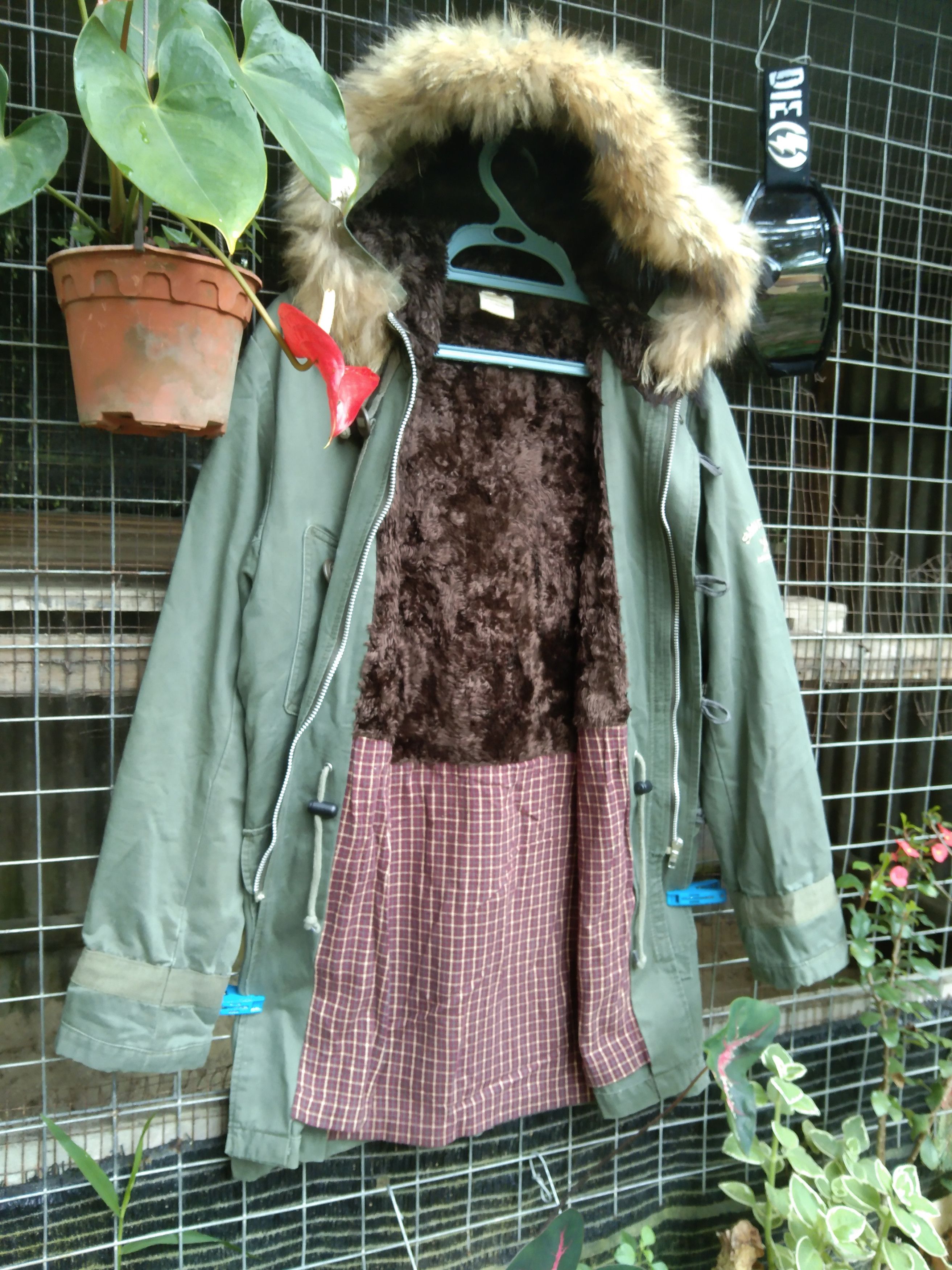Vintage VINTAGE SMITH'S AMERICANA FAUX FUR HOODIE JACKET Size US M / EU 48-50 / 2 - 5 Thumbnail