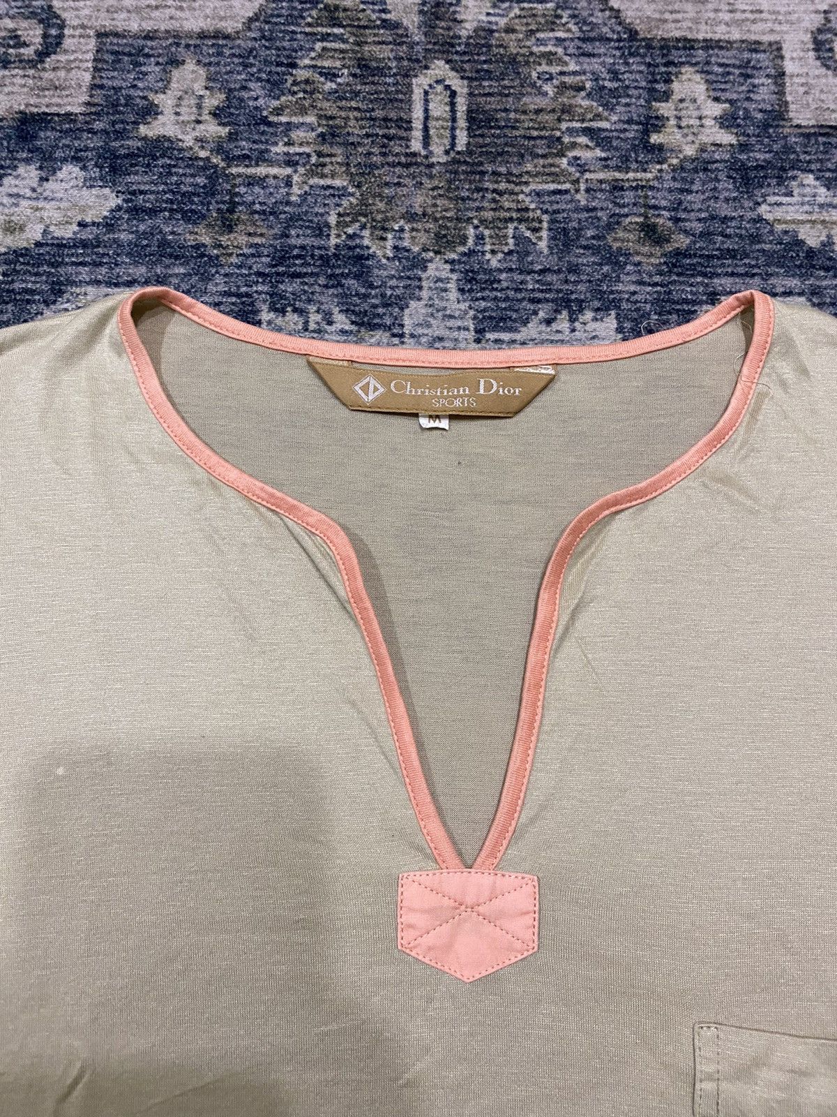 Christian Dior Monsieur × Dior × Vintage Vintage Christian Dior Crewneck Single Pocket Shirt Size US M / EU 48-50 / 2 - 4 Thumbnail