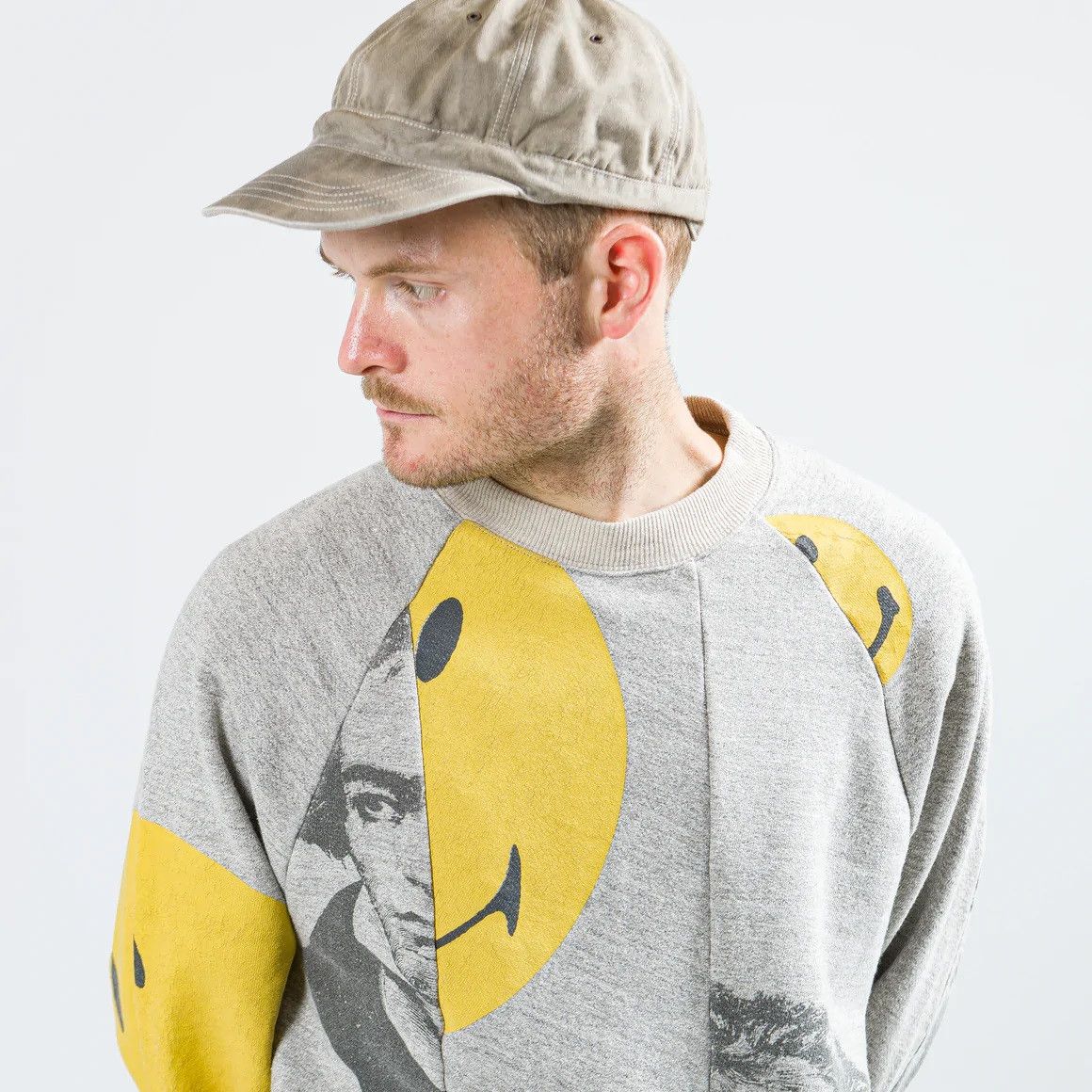 KAPITAL Beethoven Smile スウェット KAPITAL Beethoven remake smile smily sweatshirt beige new L | eBay