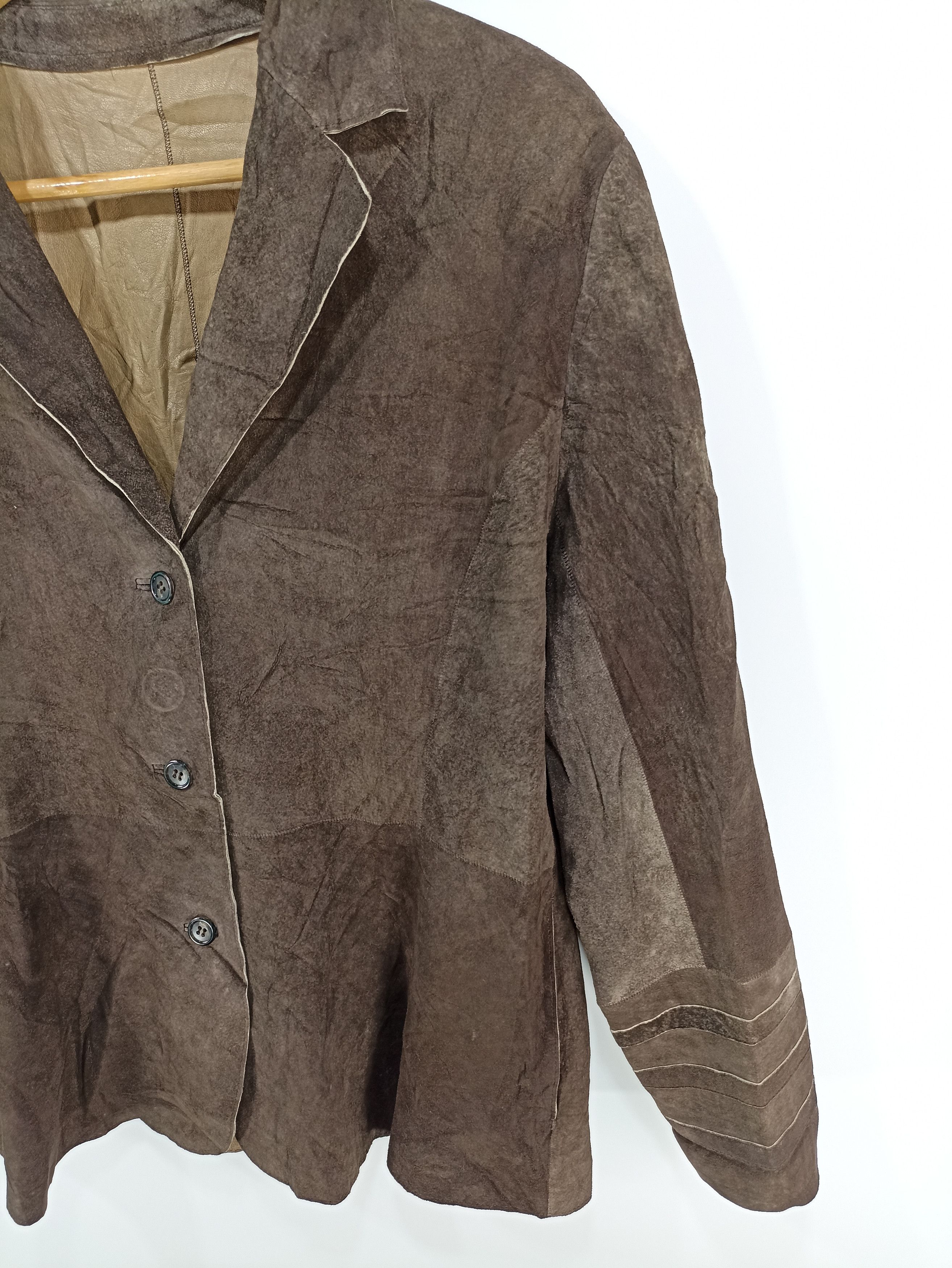 Japanese Brand × Vintage Vintage japanbrand Sheep Leather Jacket Size US M / EU 48-50 / 2 - 2 Thumbnail