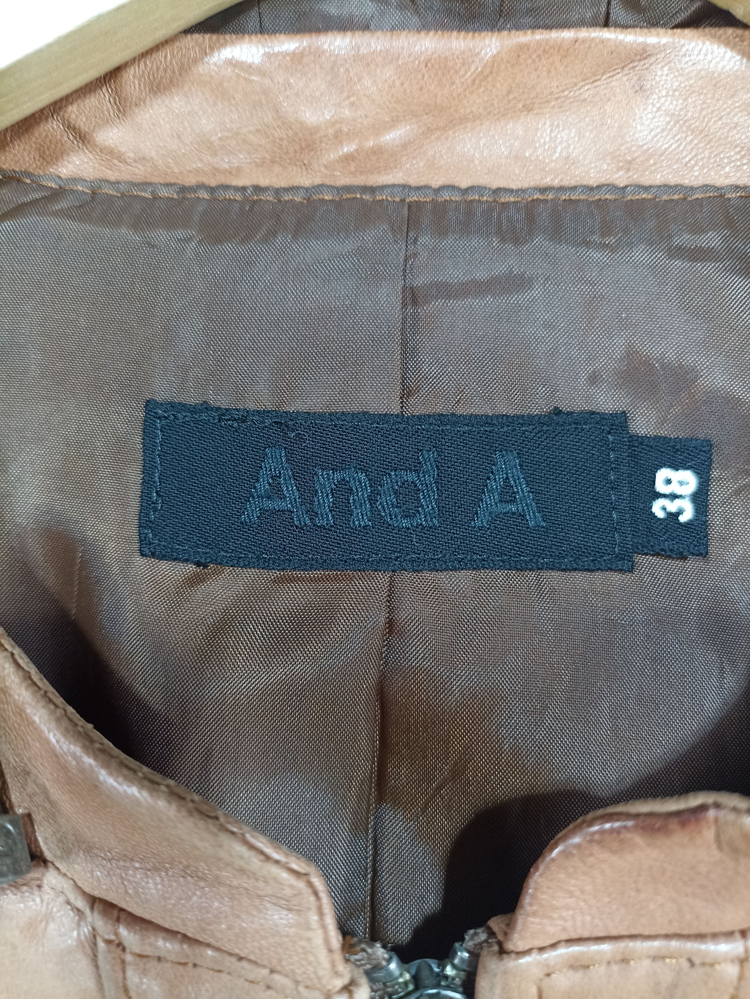 Japanese Brand × Vintage Vintage And A Leather Cropped Hooded Jacket Size M / US 6-8 / IT 42-44 - 7 Thumbnail