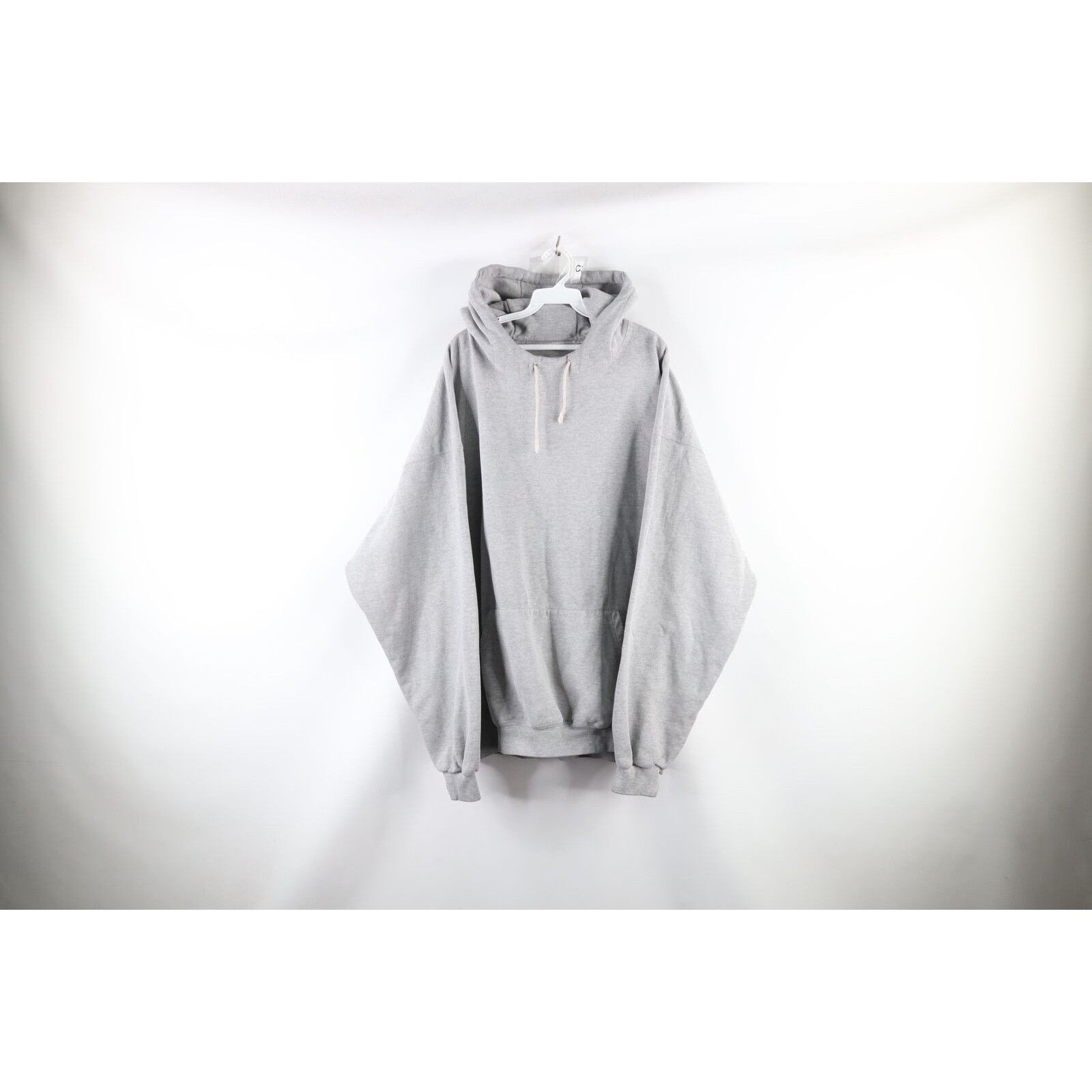 Vintage 90s Distressed Blank Hoodie Sweatshirt 3XL