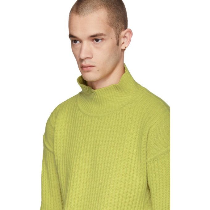 Rick Owens Rick Owens Lime Fisherman Turtleneck Size US S / EU 44-46 / 1 - 4 Thumbnail