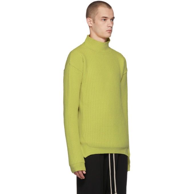 Rick Owens Rick Owens Lime Fisherman Turtleneck Size US S / EU 44-46 / 1 - 2 Thumbnail