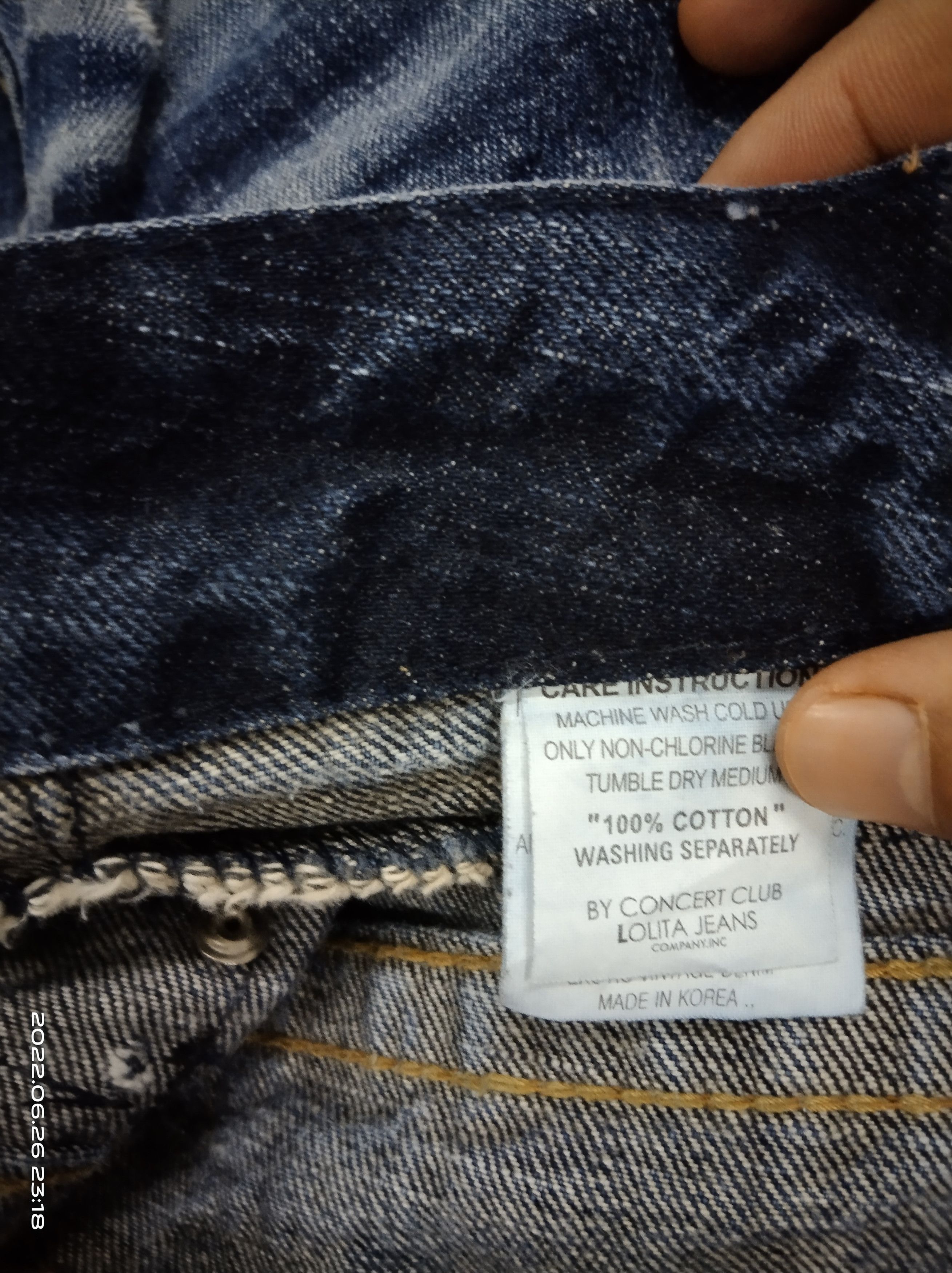 Japanese Brand TRENDING FLARED🔥DISTRESSED LOLITA DENIM PANTS Size US 27 - 7 Thumbnail