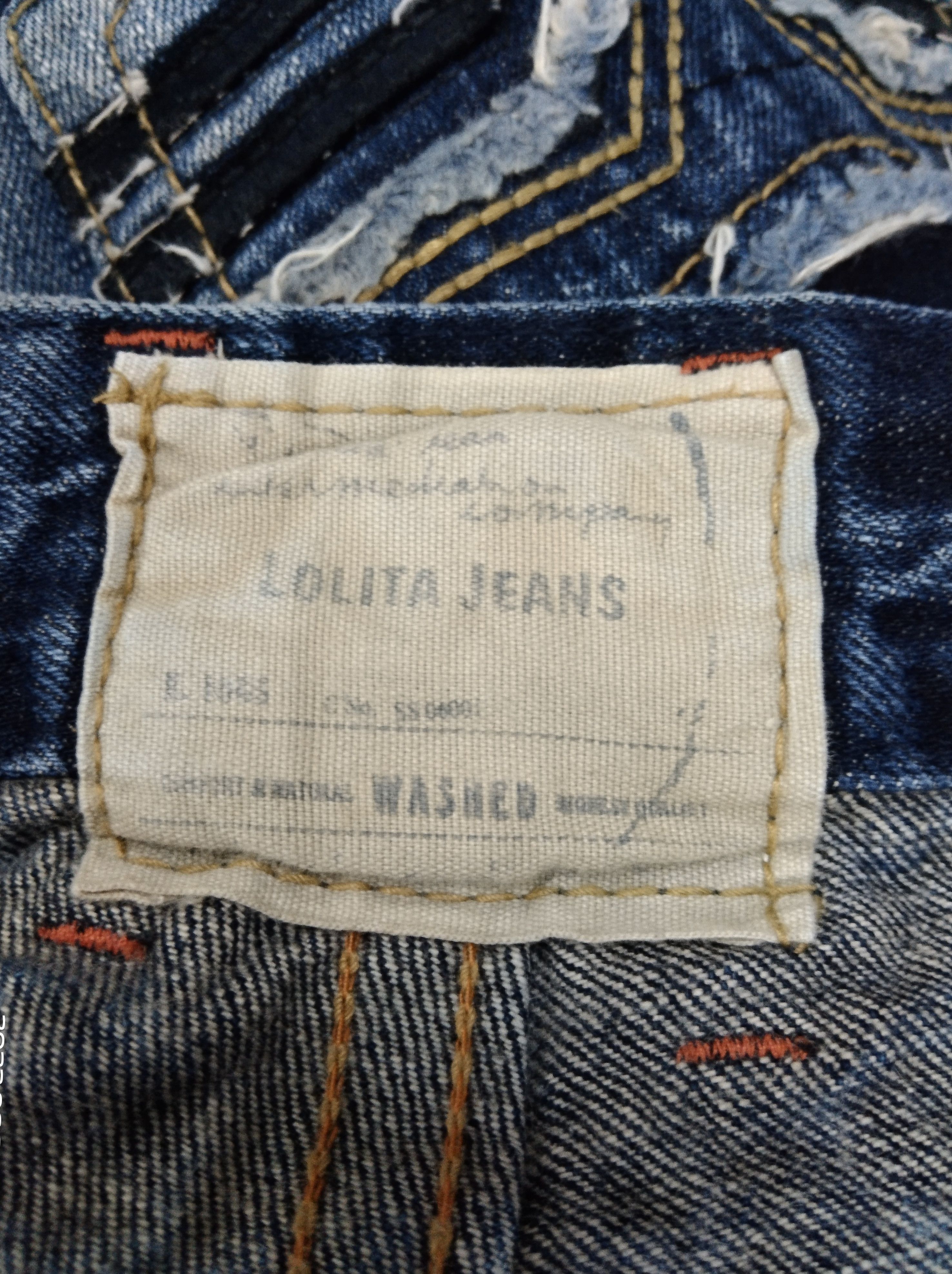 Japanese Brand TRENDING FLARED🔥DISTRESSED LOLITA DENIM PANTS Size US 27 - 8 Thumbnail