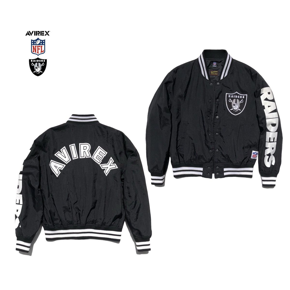 NFL Avirex x NFL RAIDERS Varsity Jacket | Grailed