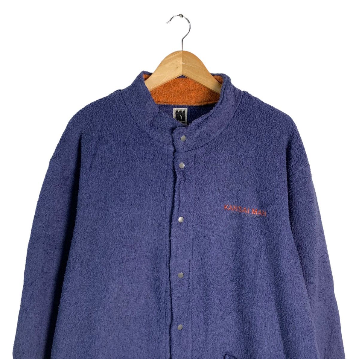 Kansai Yamamoto Kansai Man Fleece Snap Button Jacket Size US L / EU 52-54 / 3 - 4 Thumbnail