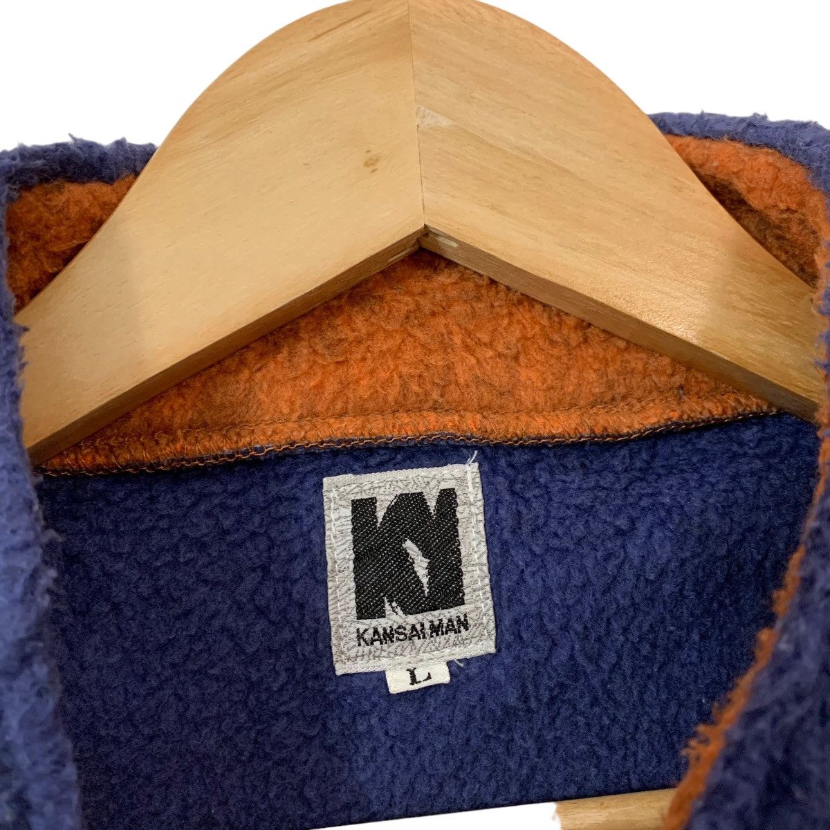 Kansai Yamamoto Kansai Man Fleece Snap Button Jacket Size US L / EU 52-54 / 3 - 5 Thumbnail