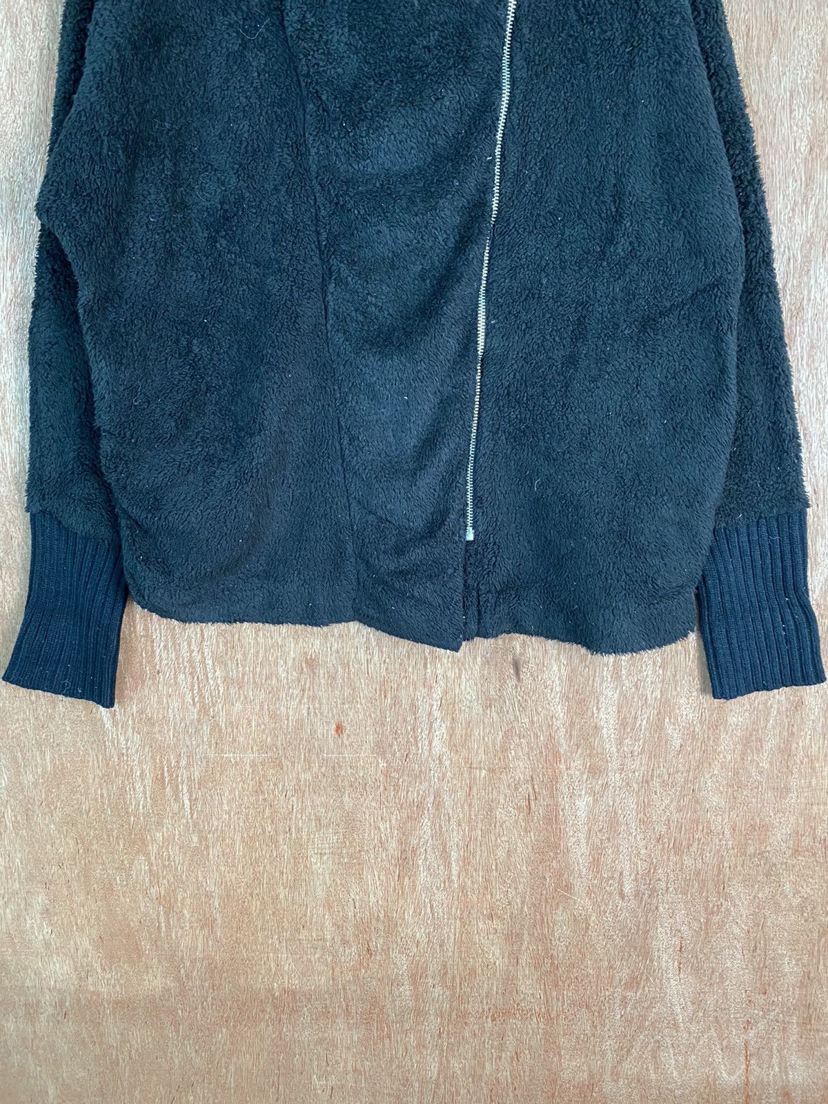 Japanese Brand DLS Jeanasis Black fleece Mohair Hooded Knit Sweaters #BB601 Size US XL / EU 56 / 4 - 4 Thumbnail