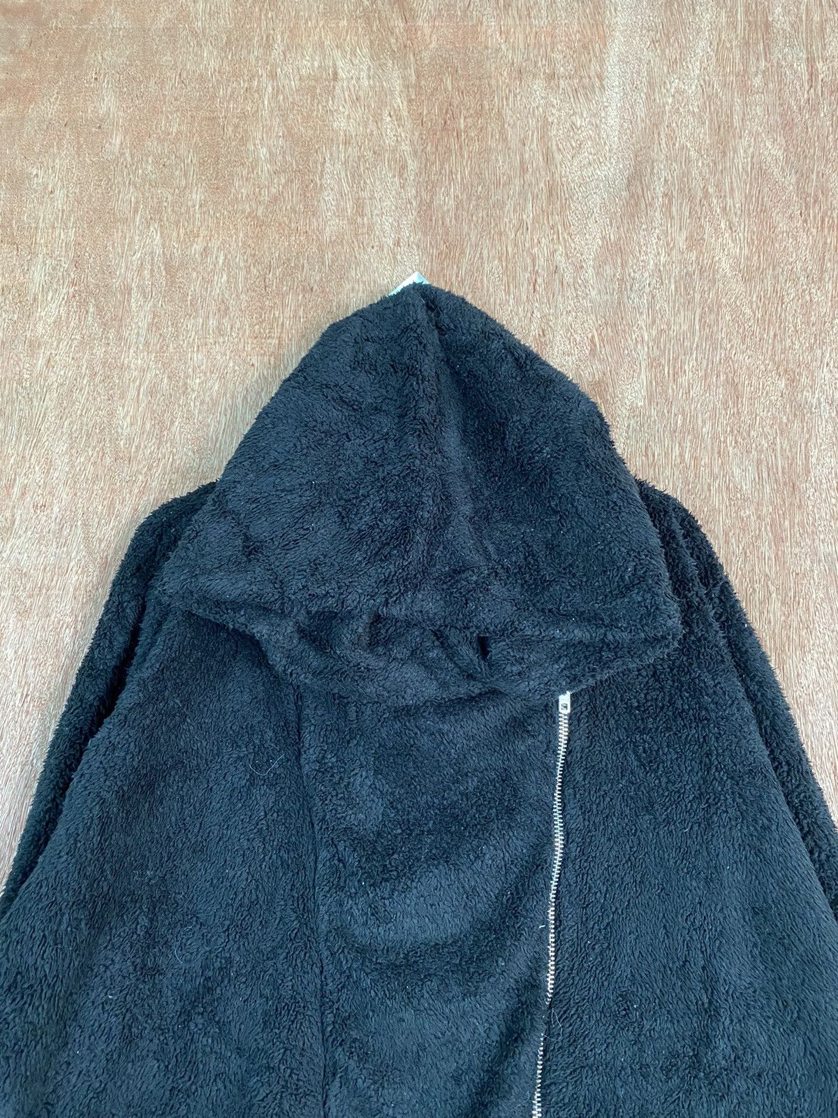 Japanese Brand DLS Jeanasis Black fleece Mohair Hooded Knit Sweaters #BB601 Size US XL / EU 56 / 4 - 3 Thumbnail
