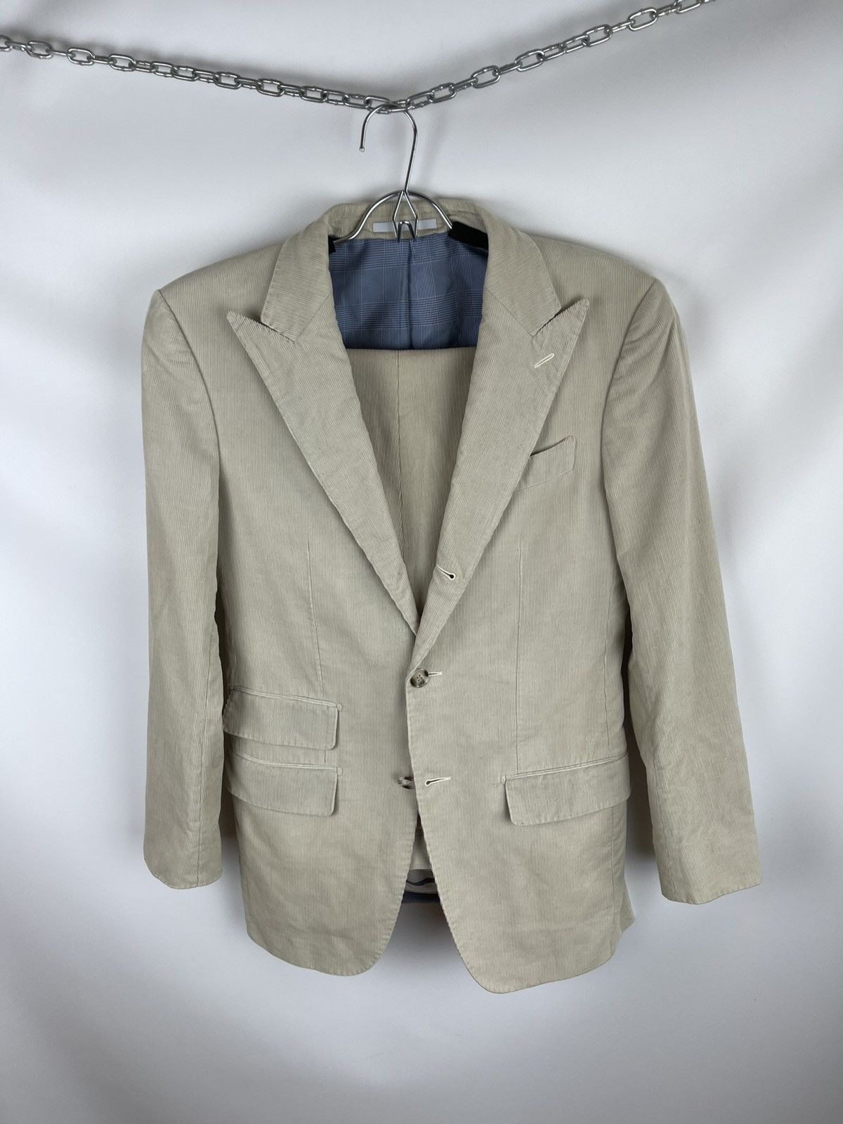 Suitsupply Suitsupply beige corduroy 2 piece suit size 44 EUR 35 US/UK Size 36R - 1 Thumbnail