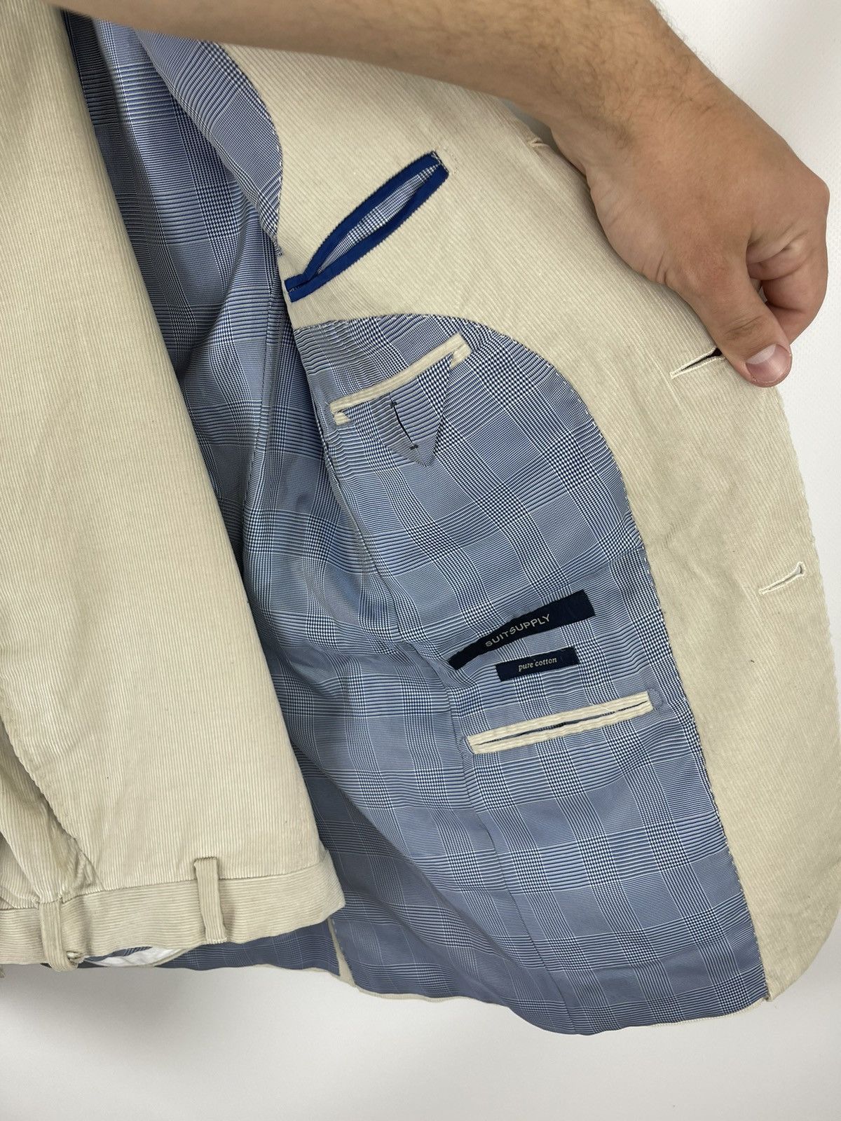 Suitsupply Suitsupply beige corduroy 2 piece suit size 44 EUR 35 US/UK Size 36R - 15 Thumbnail