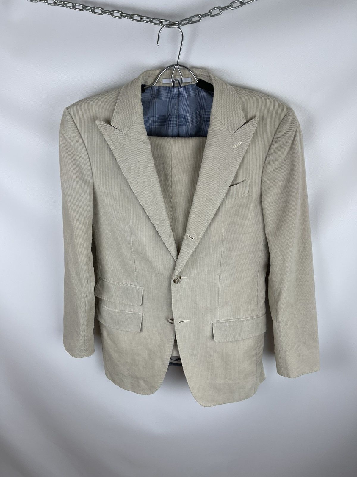 Suitsupply Suitsupply beige corduroy 2 piece suit size 44 EUR 35 US/UK Size 36R - 7 Thumbnail