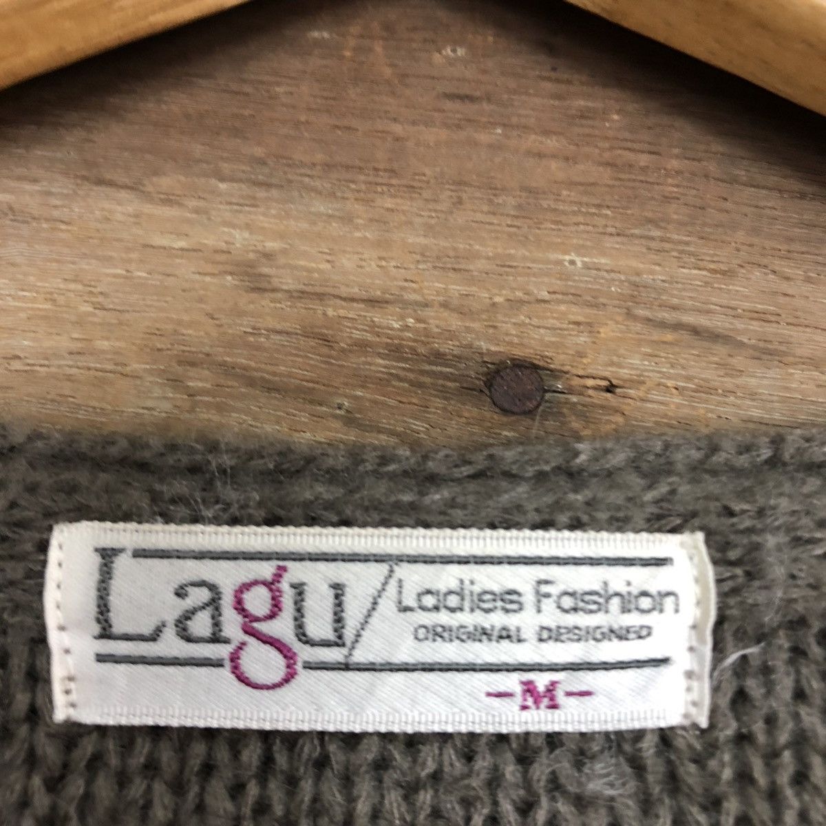 Aran Isles Knitwear Lagu Brown cable aran isle Knit Cardigan #515B Size M / US 6-8 / IT 42-44 - 11 Thumbnail
