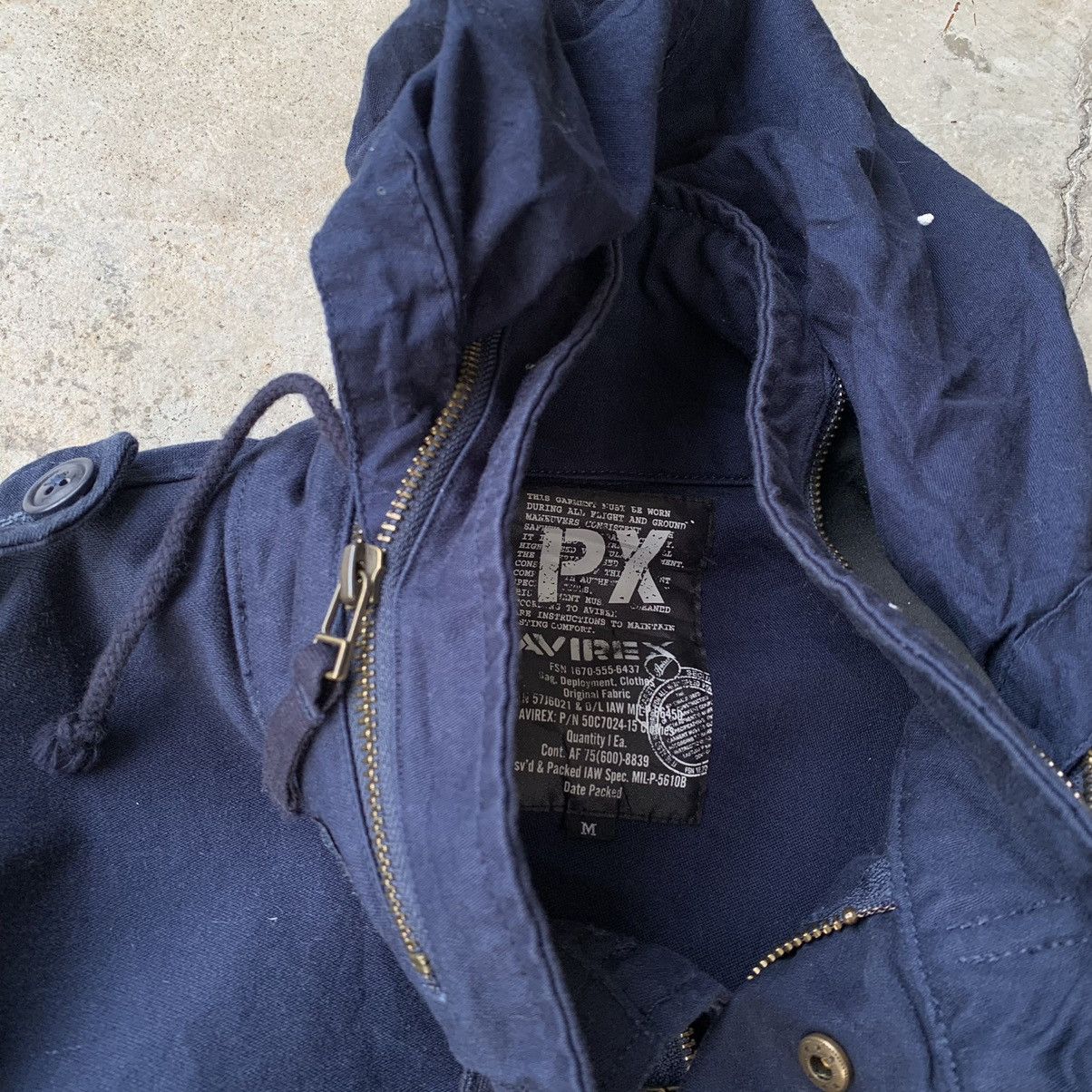 Avirex Avirex zipper navy blue light jacket Size US M / EU 48-50 / 2 - 14 Thumbnail