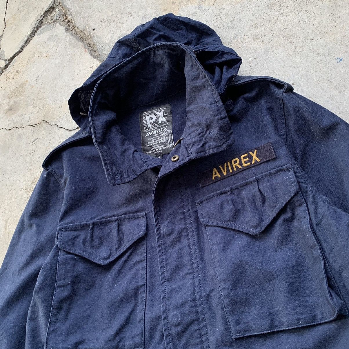 Avirex Avirex zipper navy blue light jacket Size US M / EU 48-50 / 2 - 2 Thumbnail